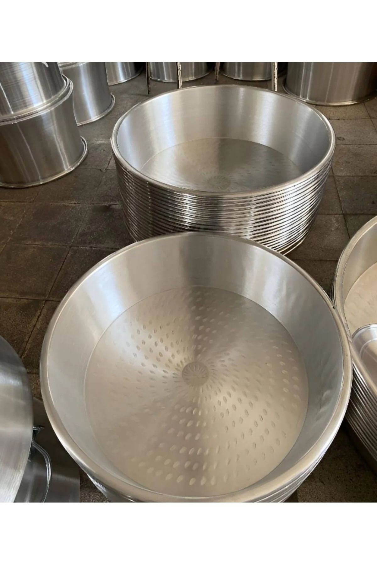 KAPLANBABA Paslanmaz Krom Leğen 50 cm - 12 Numara / Hamur Leğeni / Salça Leğeni / Çok Amaçlı Leğen (50 CM ÇAP)