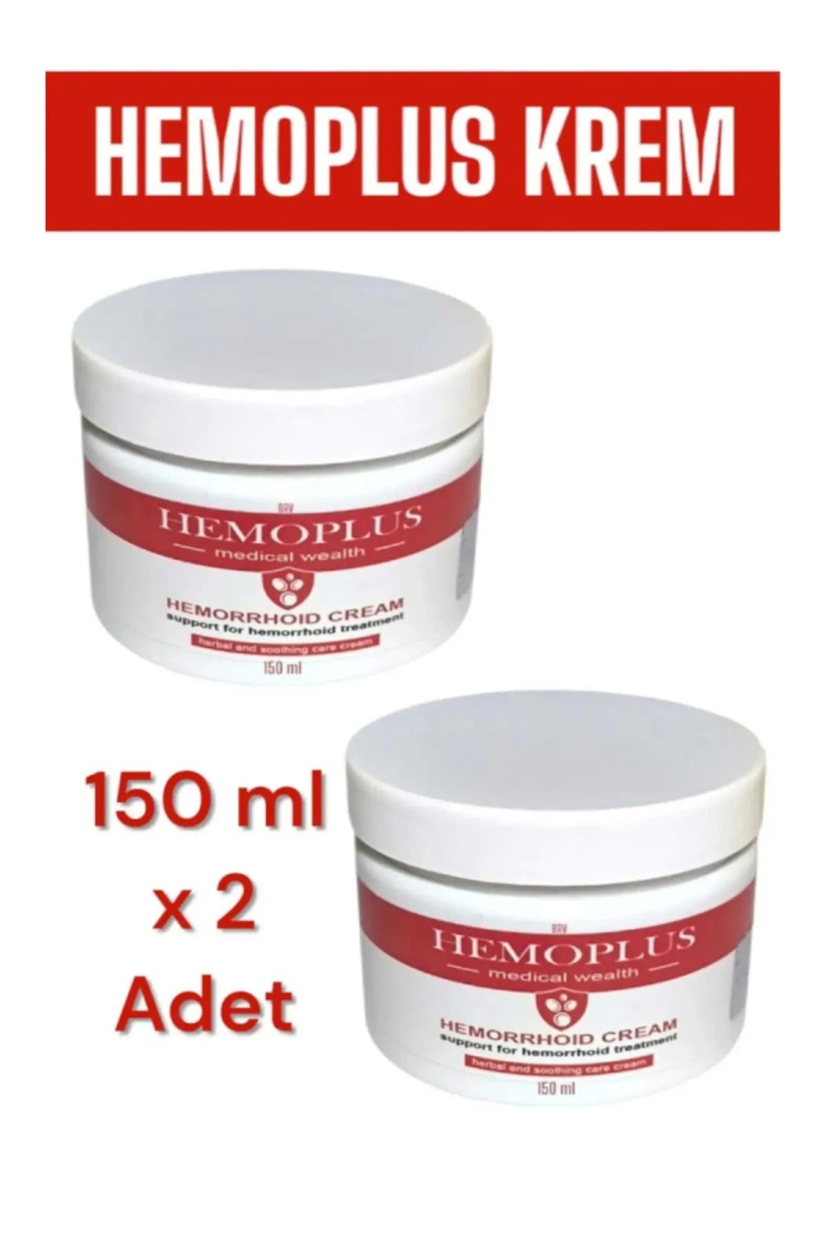 ÇAVDAR Hemoplus Hemo.roid Yanma Ve Sızı Giderici Masaj Bakım Kremi 150 ml X 2 Adet