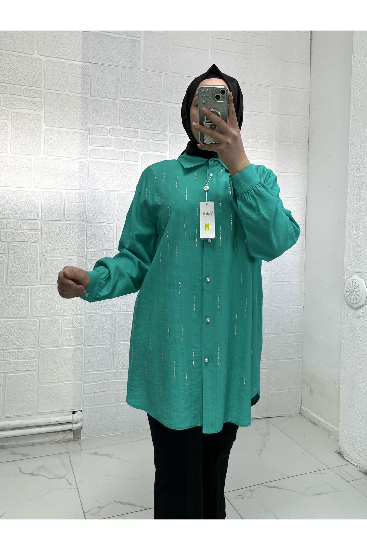 Zeynep Butik Çilek Kumaş Gömlek Tunik 1741