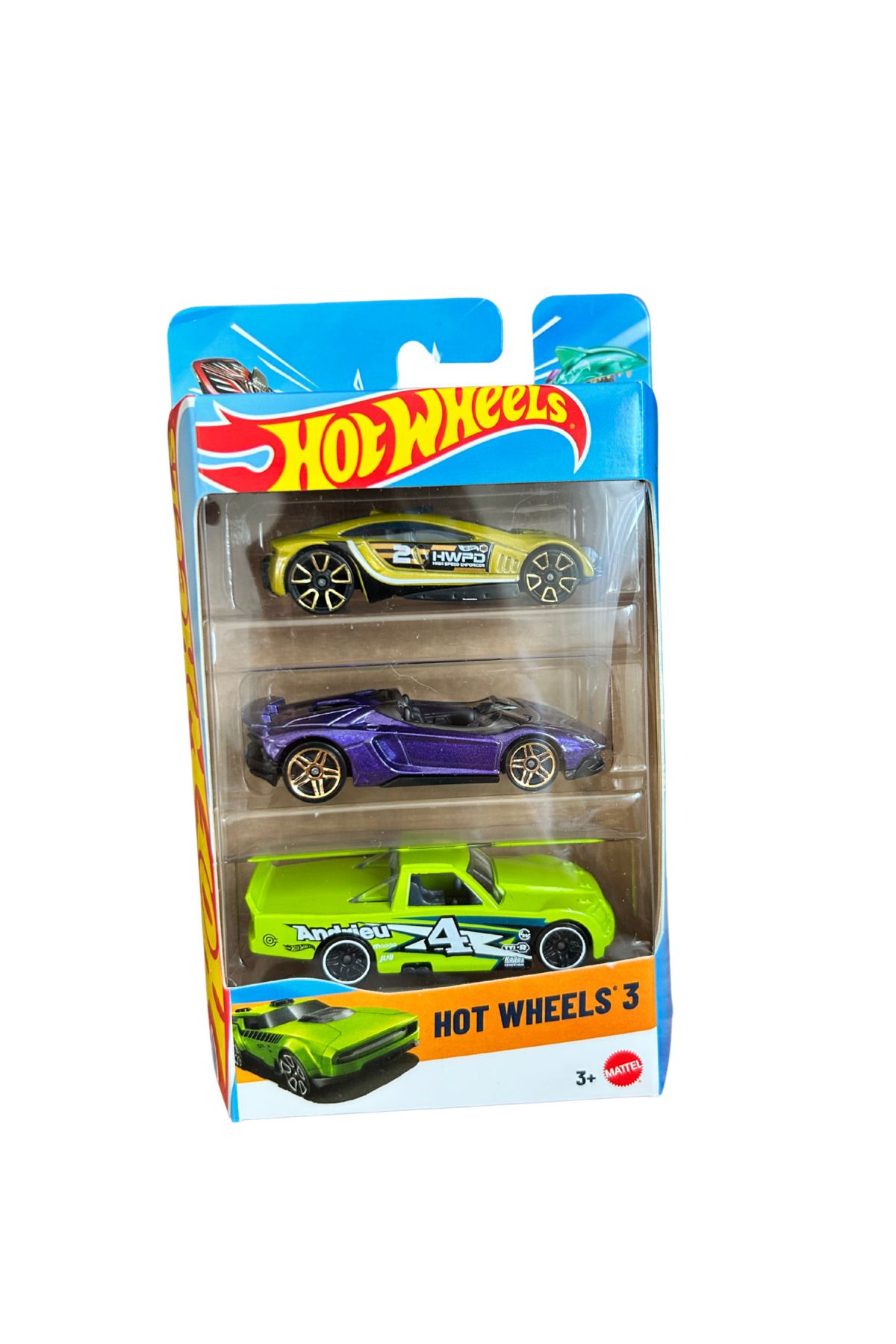 HOT WHEELS 3'LÜ ARABA SETİ