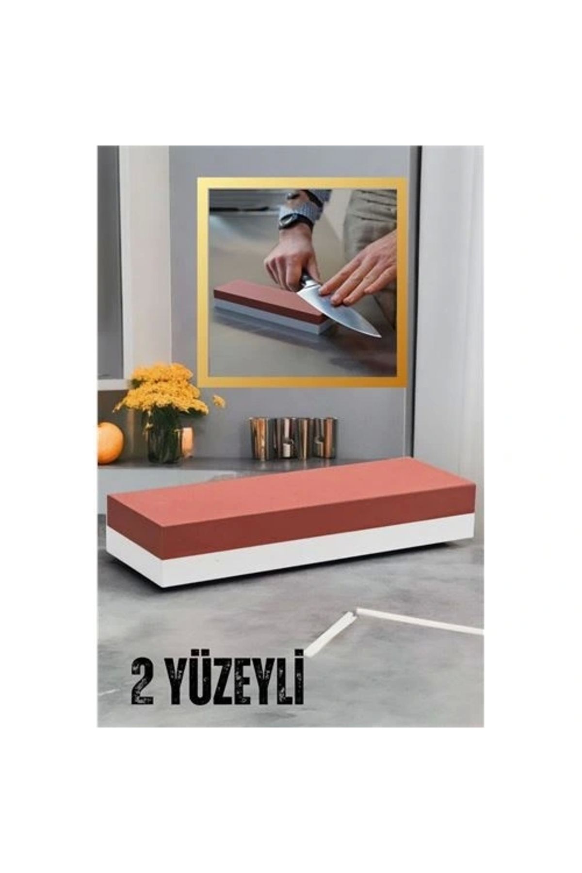 OurStyles Bıçak Bileme Taşı 2 Yüzey