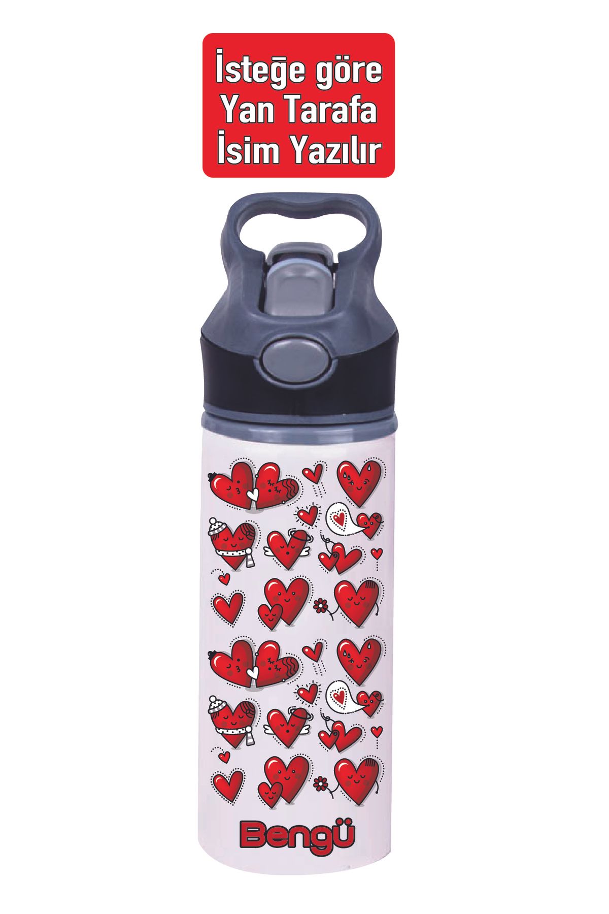 DKDZ SHOP Pipetli Su Matarası Metal - 650ml. -001