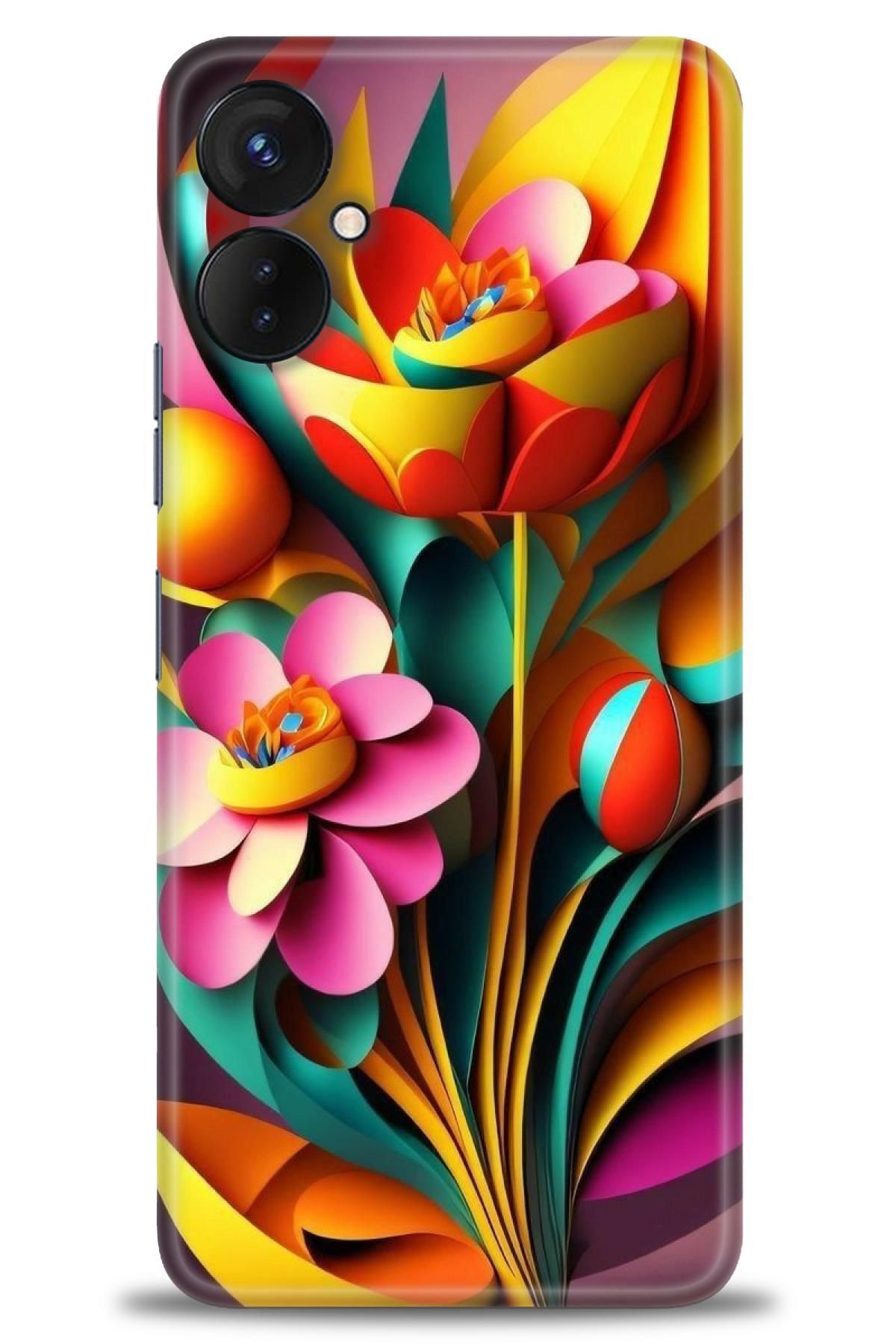 TECNO Spark 9 Pro İle Uyumlu HD Baskılı Kılıf - Karışık Seri - 532
