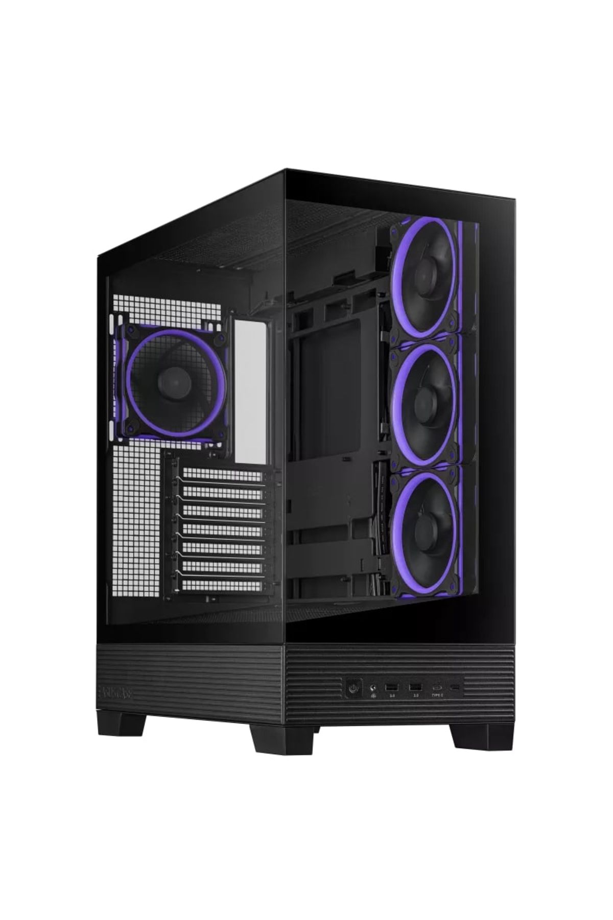 ASUS A31 PLUS Tamperli Cam ARGB Siyah USB 3.2 ATX Mid-Tower Gaming (Oyuncu) Kasası