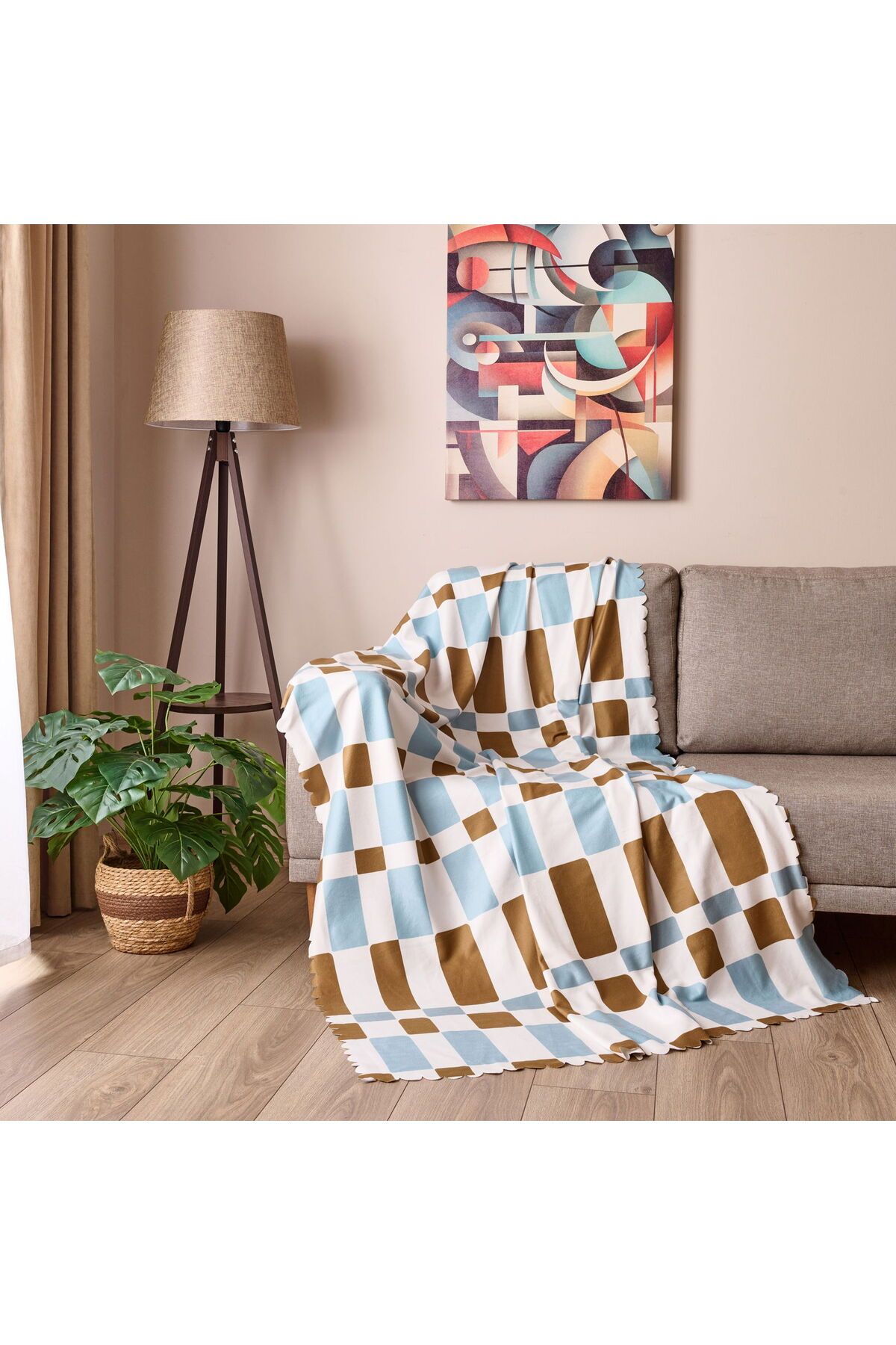 ASPARTAM Linda Koltuk Örtüsü - Renkli - 170x200 Cm