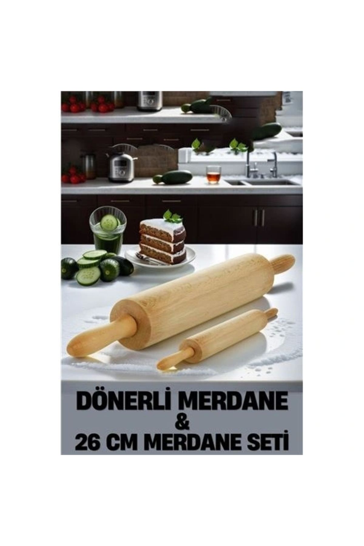OurStyles Kendinden Dönerli Merdane 2 li SET Fabelle Design