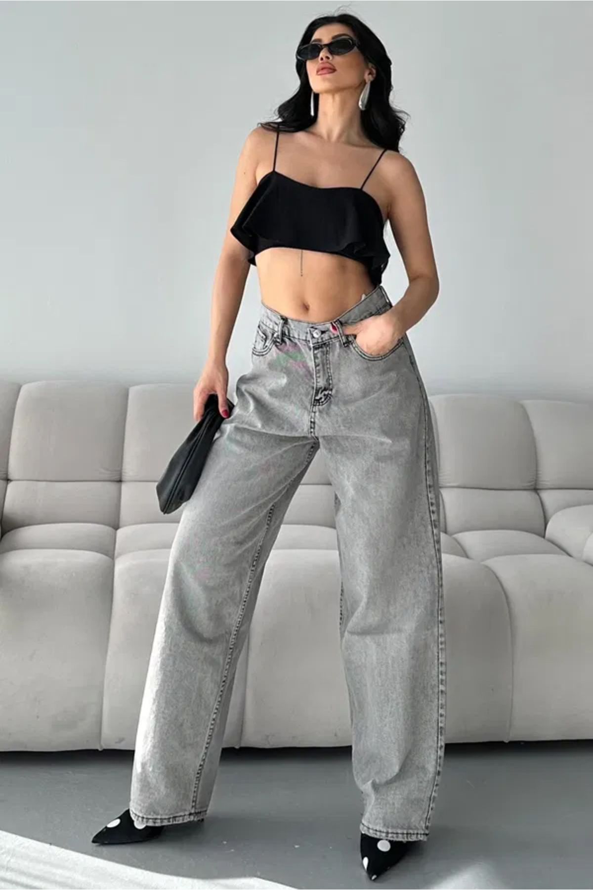 Butik Bıyık Baggy Kot Pantolon