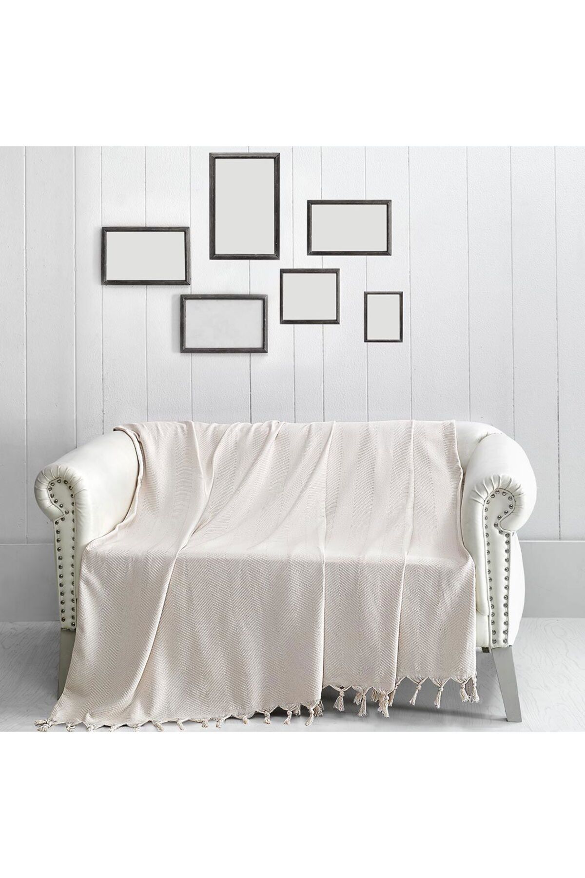 ASPARTAM Home Trendy Koltuk Şalı - Natürel - 170x230 cm