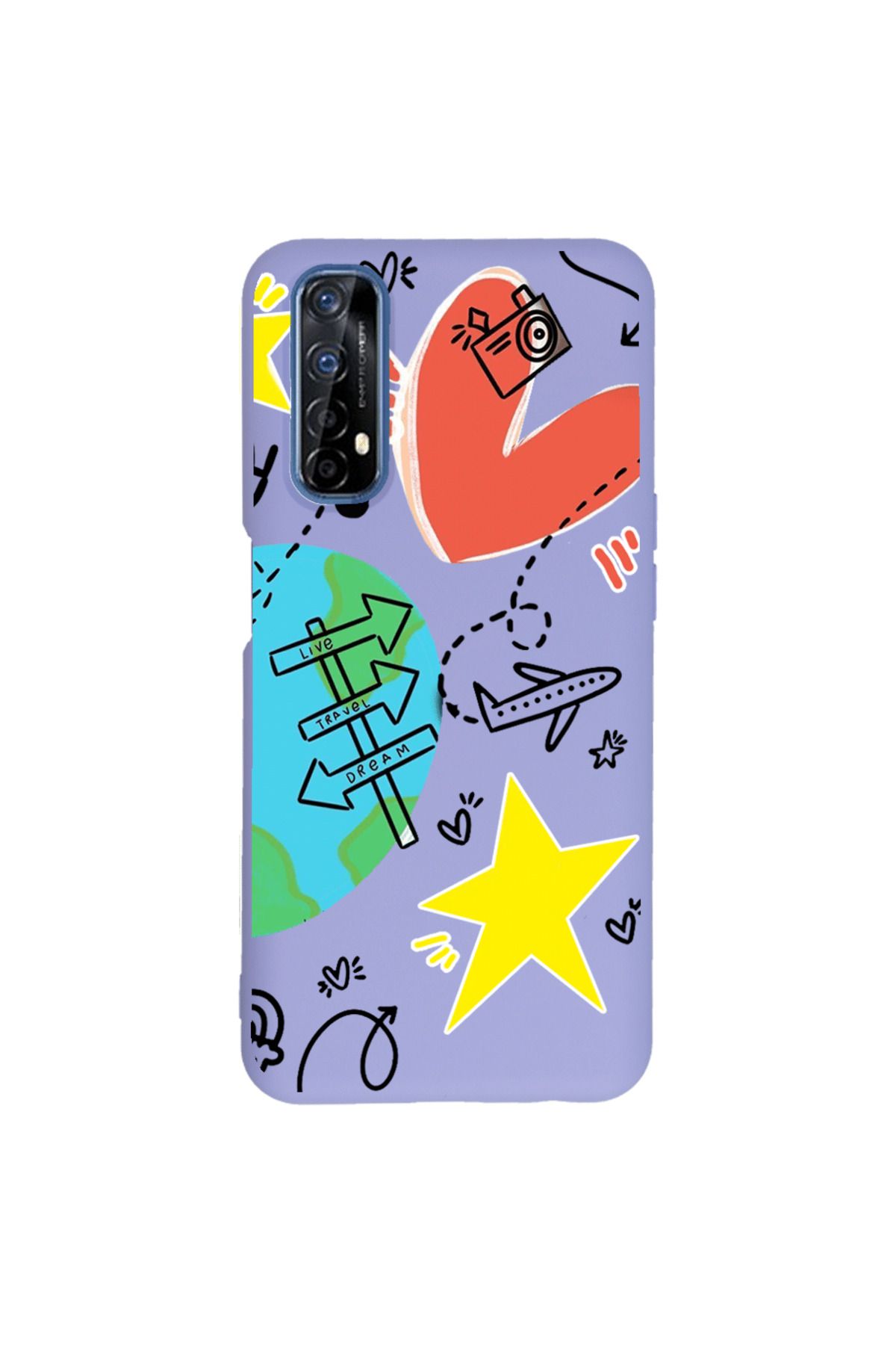 Royaleks Realme 7 Lansman Kılıf - World