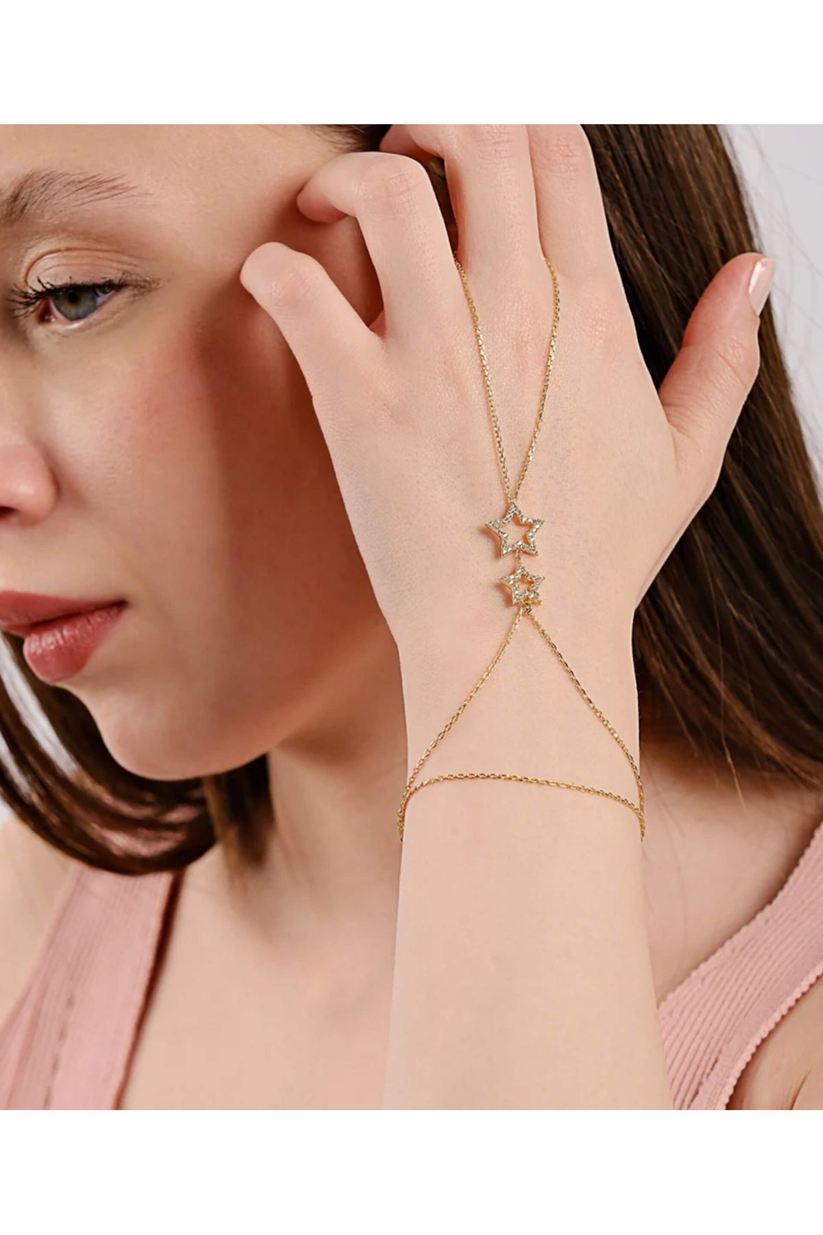 HND collection Yıldız Detaylı Gold Zarif Şahmeran