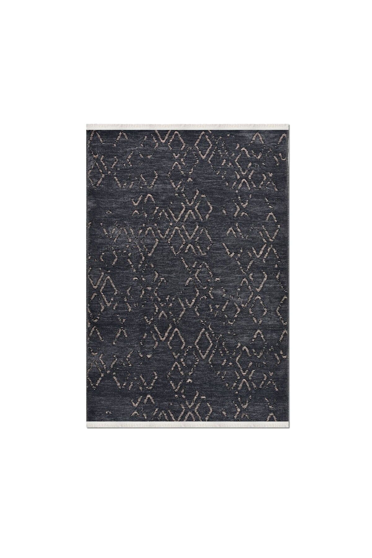 MATMEL 8316 Asil Kahve Modern Kilim - Antrasit - 80x300 cm