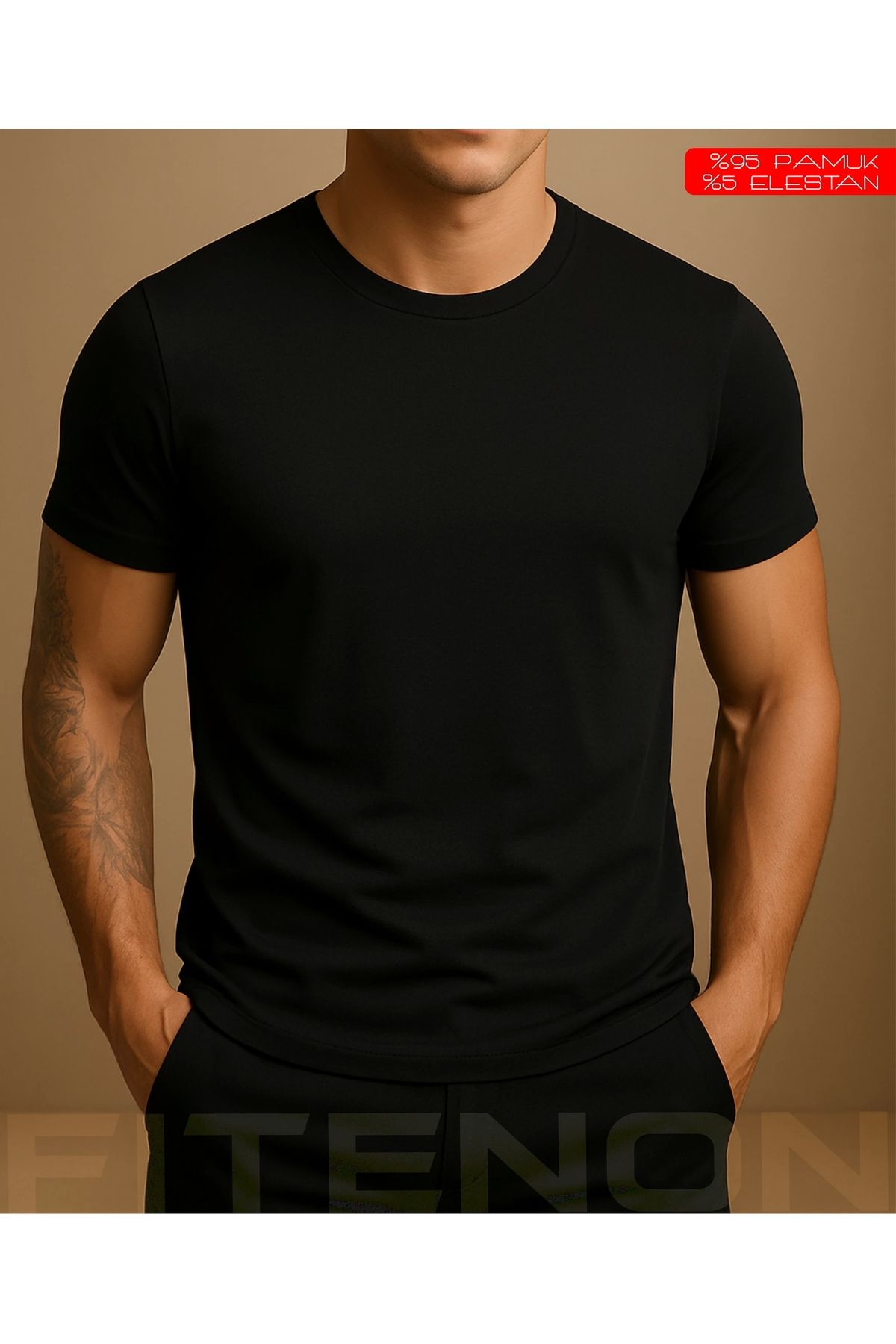 Fitenon Erkek 2’li T-Shirt Seti – (Siyah / Gri / Beyaz / Lacivert)
