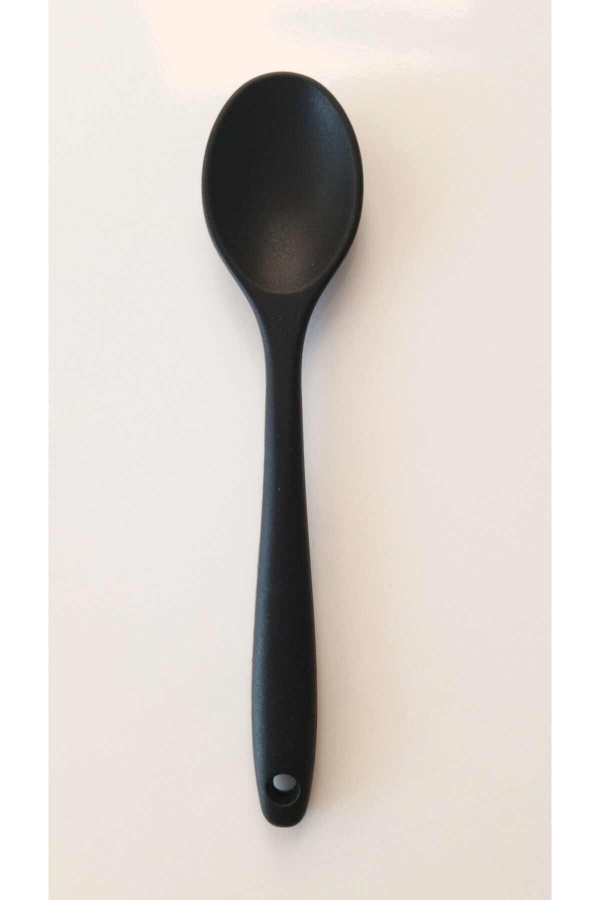 TARIK HOME Sert Uçlu Isıya Dayanıklı Yanmaz Yapışmaz Silikon Kısa Derin Kaşık-20 cm
