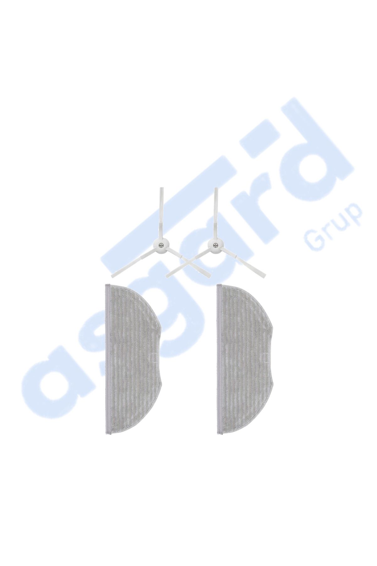 Asgard Grup XİAOMİ ESSENTİAL –VİOMİ V3 MAX Uyumlu 2 Yan Fırça 2 Mop
