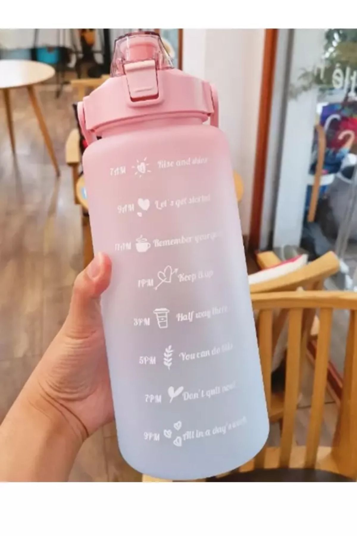 Vexahome Günlük Motivasyon Su Matarası 2 Litre