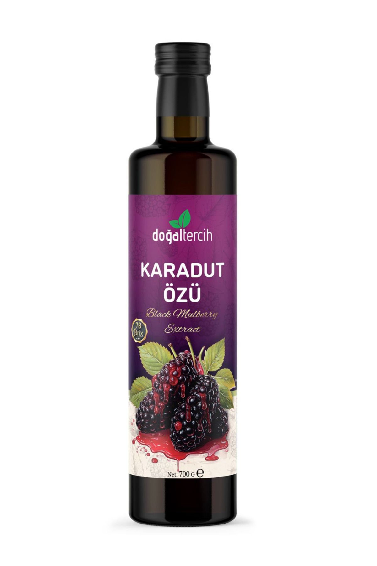 Doğal Tercih Soğuk Sıkım Karadut Özü (Black Mulberry Extract) 700 gr