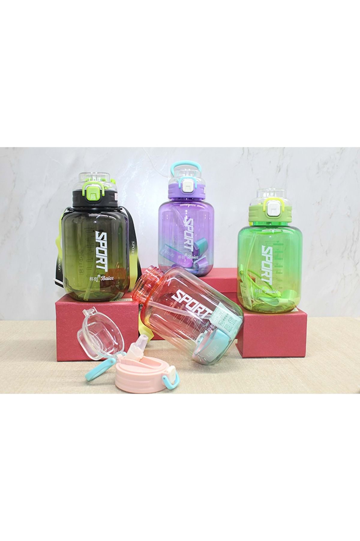 Store Pipetli Su Matarası 1100 Ml BPA İçermez