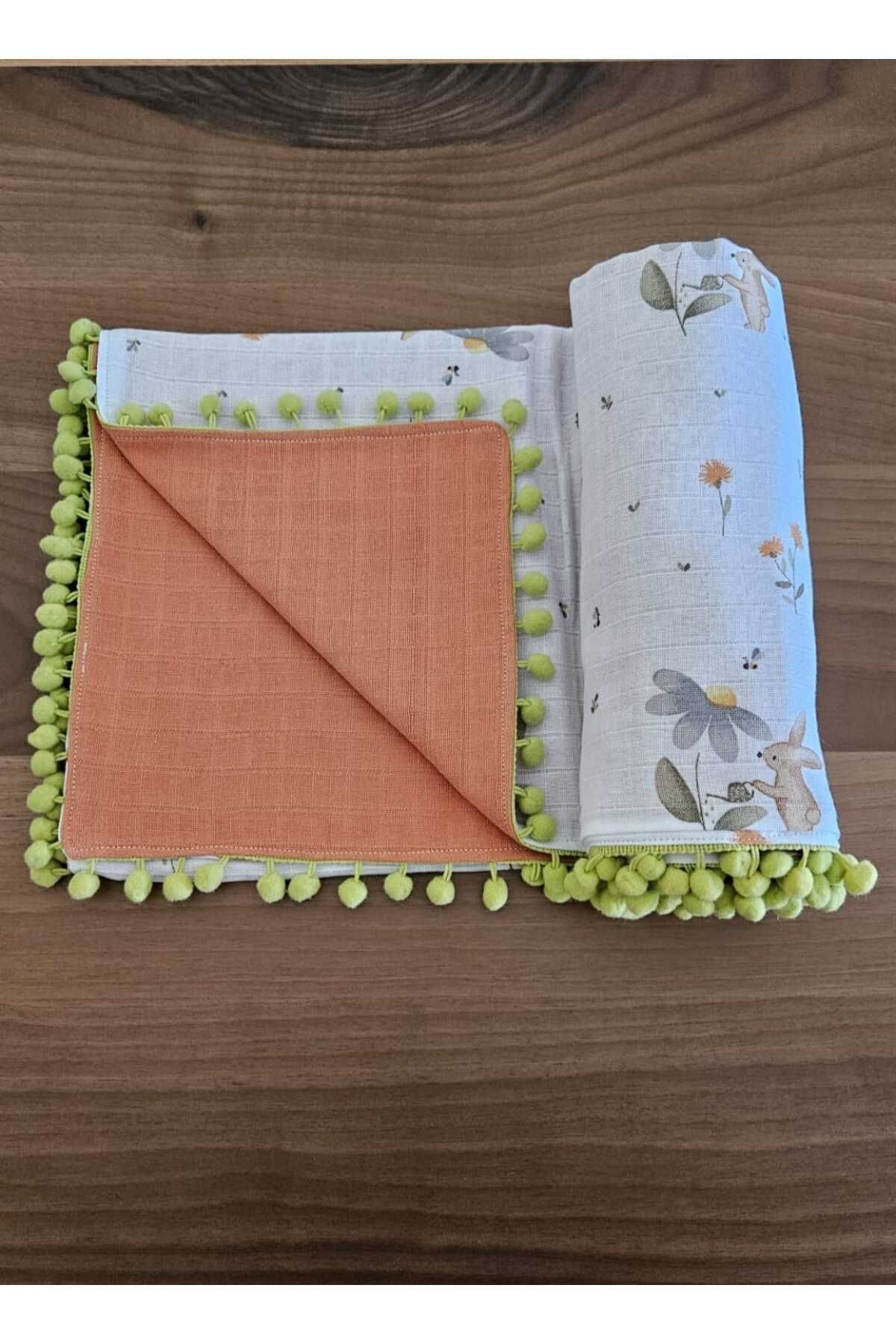 Home ÇİFT TARAFLI MÜSLİN %100 PAMUK BEBEK ÇOK AMAÇLI BATTANİYE