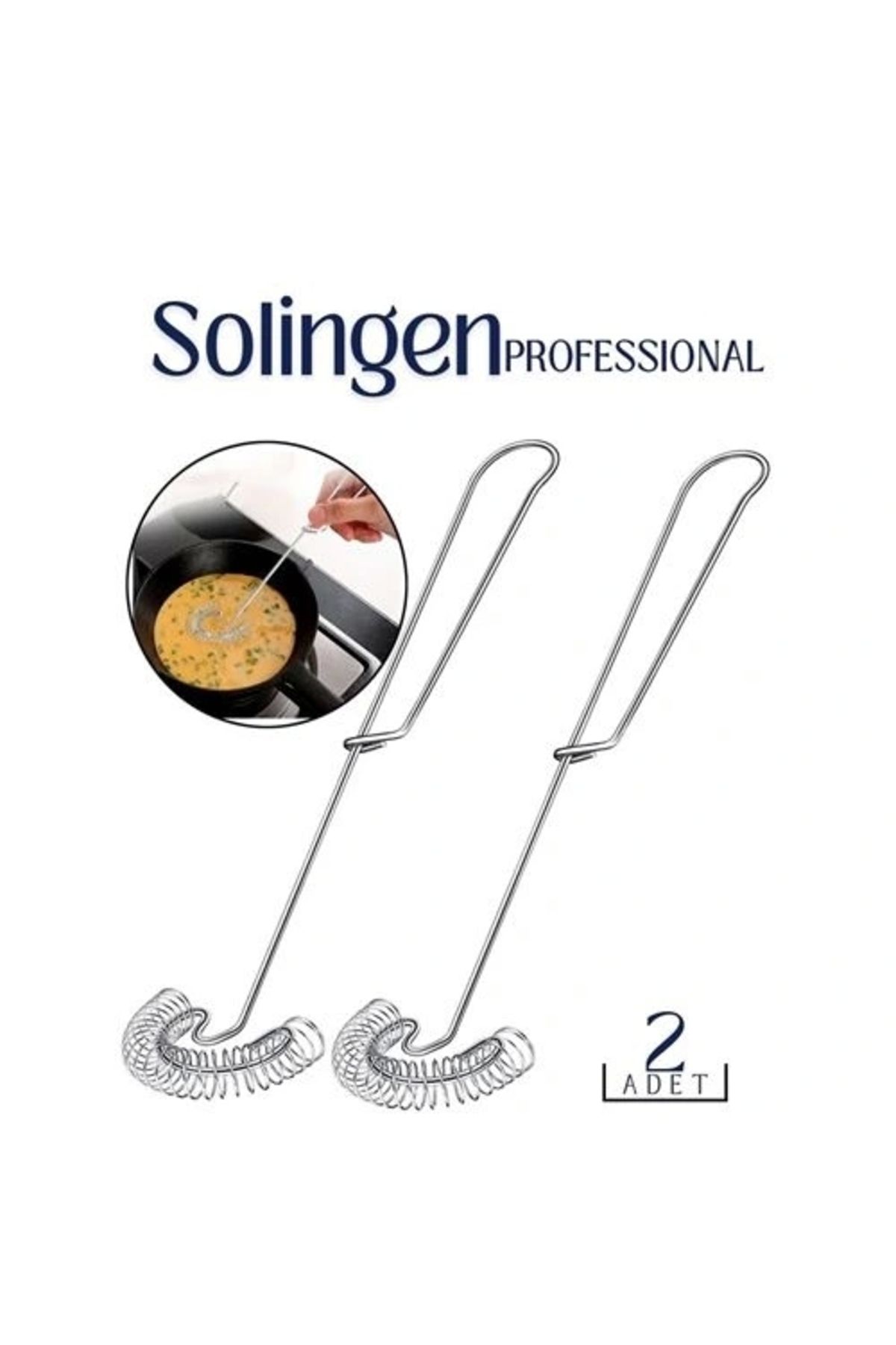 OurStyles Li Çelik Spiral Çırpıcı Solingen Professional - Tarz Şık Tasarım