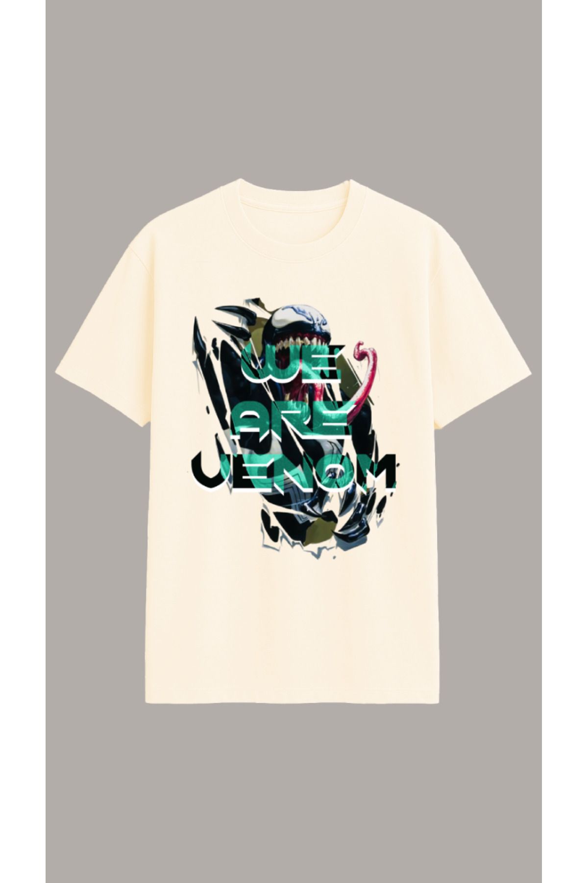 Vigor Wear Venom Baskılı Oversize Erkek T-shirt