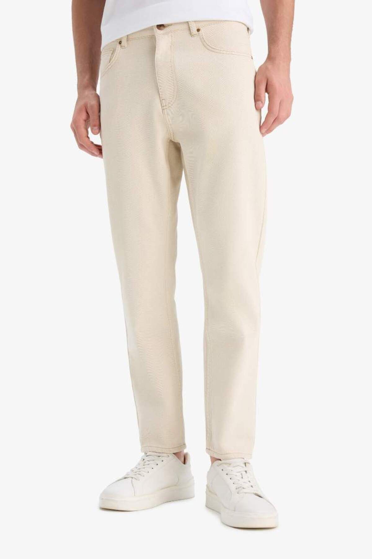 DeFacto Yeni Sezon %100 Pamuk 90's Slim Fit Dar Kalıp Yüksek Bel Dar Paça Jean Pantolon