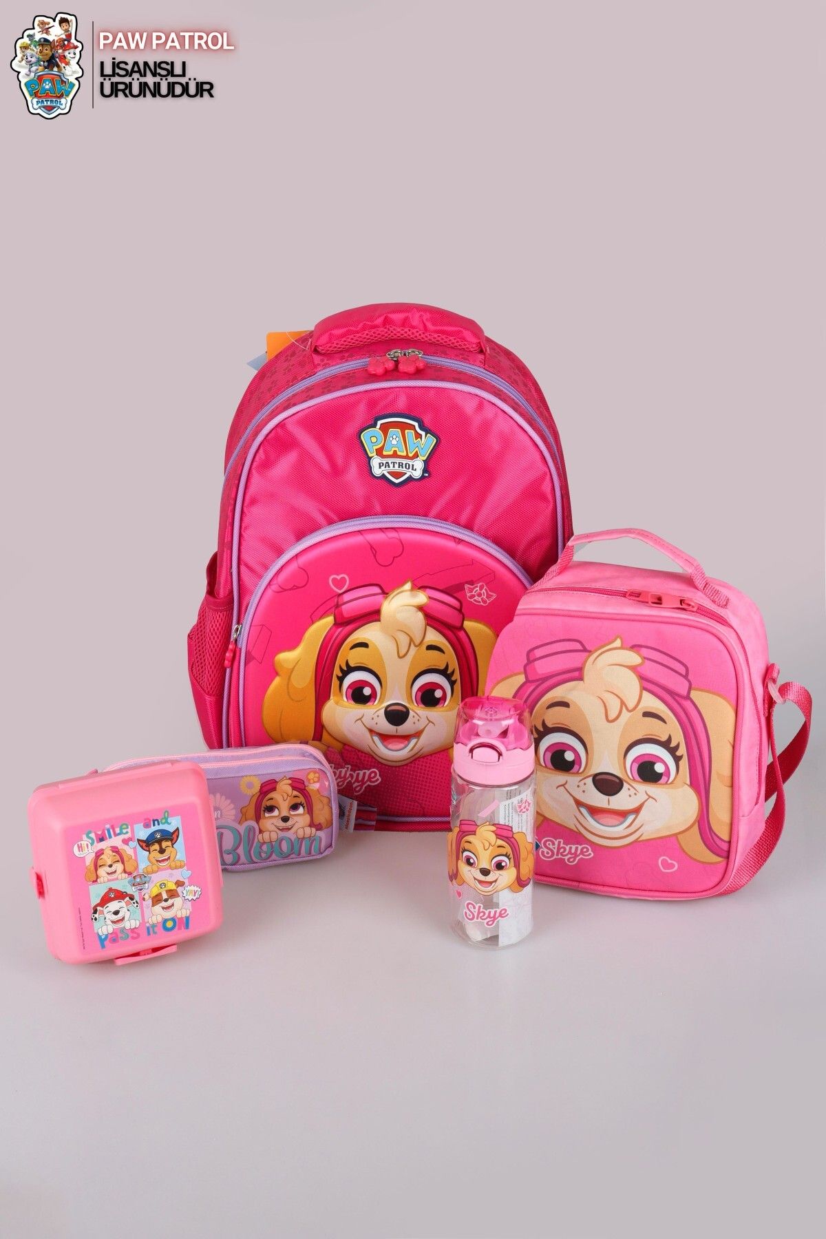 PAW PATROL YENİ SEZON LİSANSLI PAW PATROL OKULDA MACERA KOLEKSİYONU OKUL ÇANTASI,KALEM ÇANTASI,MATARA VE BESLEN