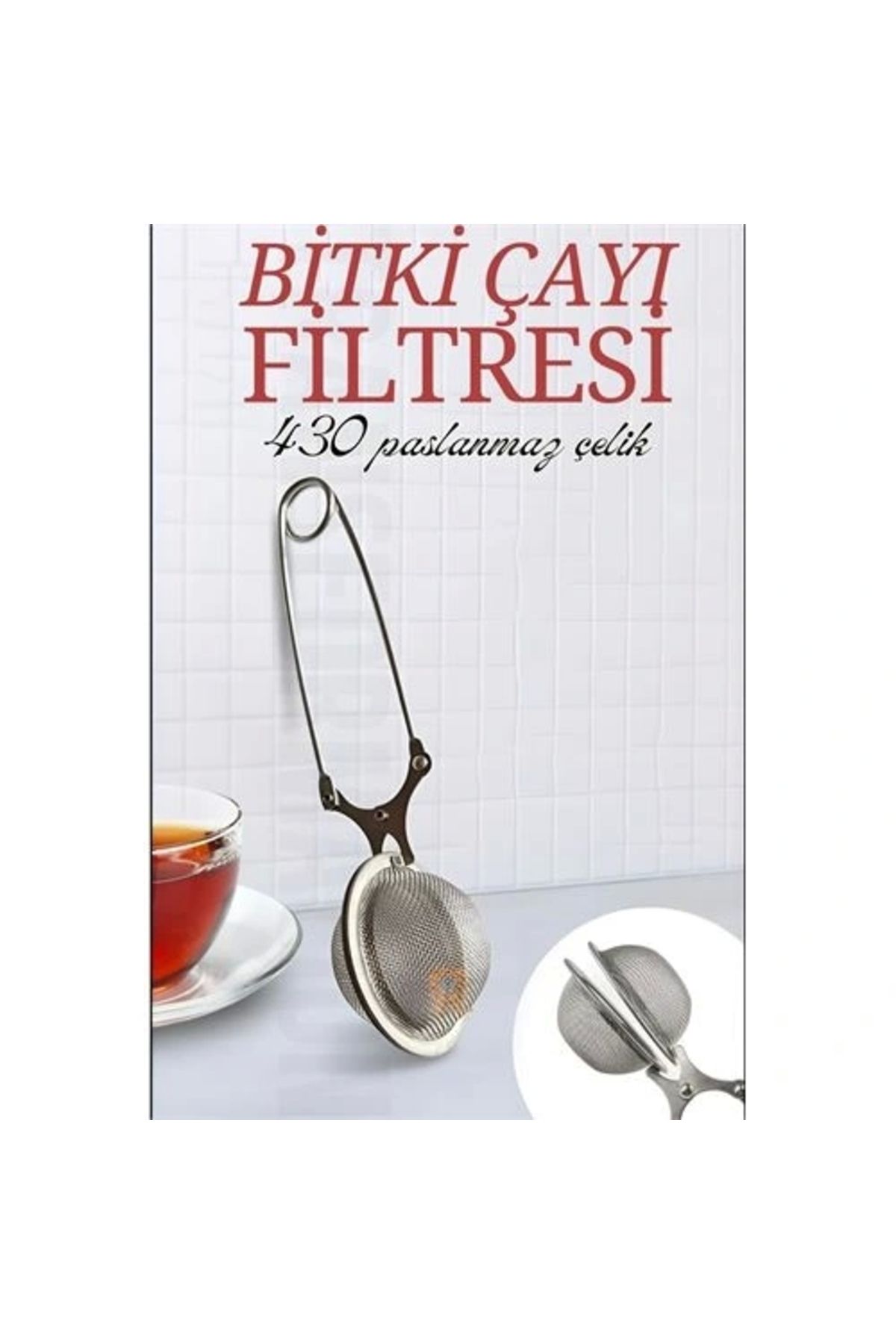 OurStyles Kıskaçlı Bitki Çayı Filtresi Top Çay Demliği Çay Filtresi Maşası - zarif tasarım