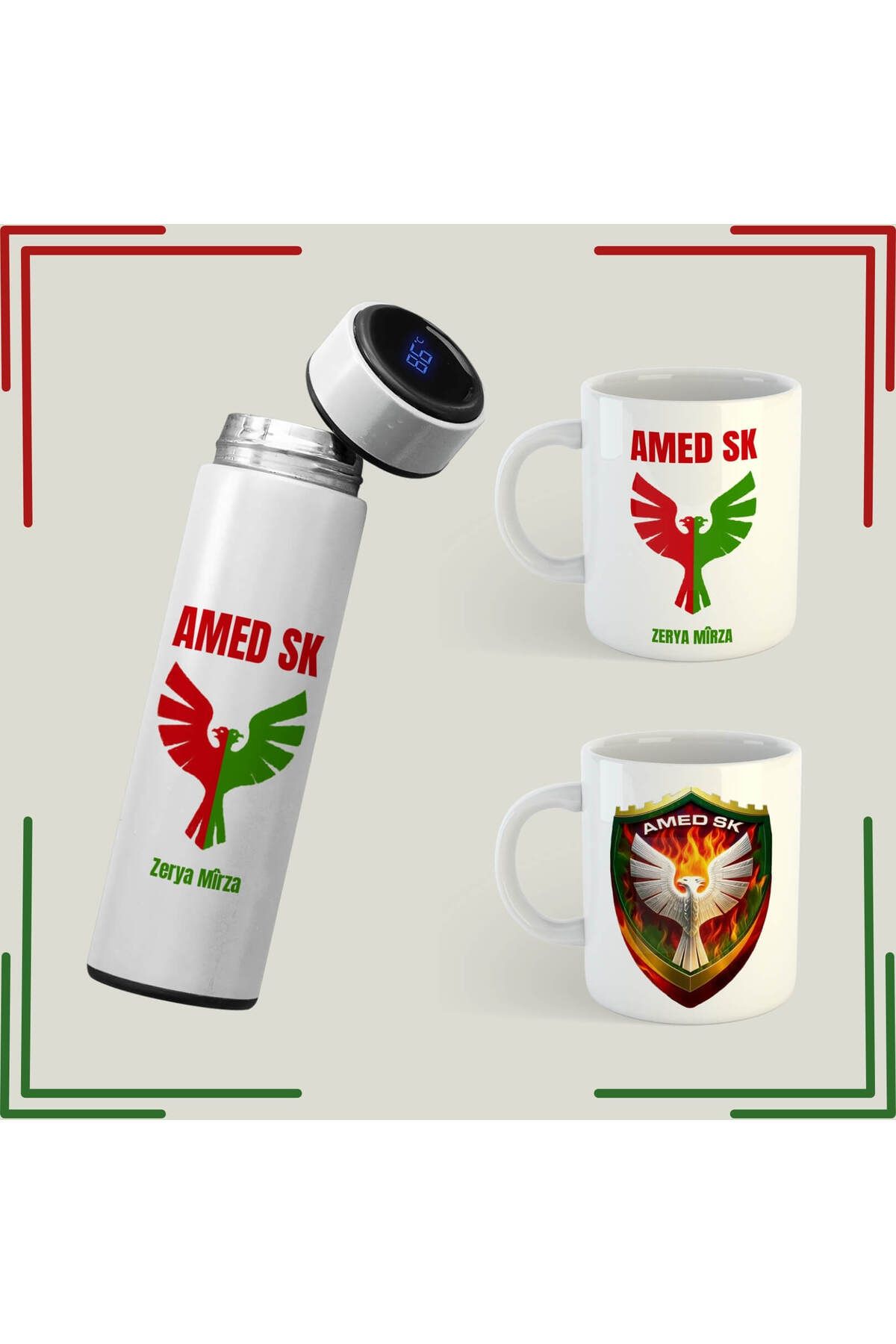Dara Yayınları AMEDSPOR KUPA VE TERMOSU - Amed Spor İsme Özel Kupa ve Termos (İSİM IÇİN MESAJ ATINIZ)