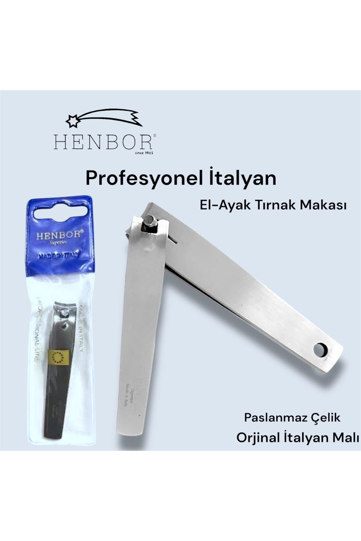 Henbor Classic El Ayak Tırnak Makası - İtalyan Paslanmaz Çelik