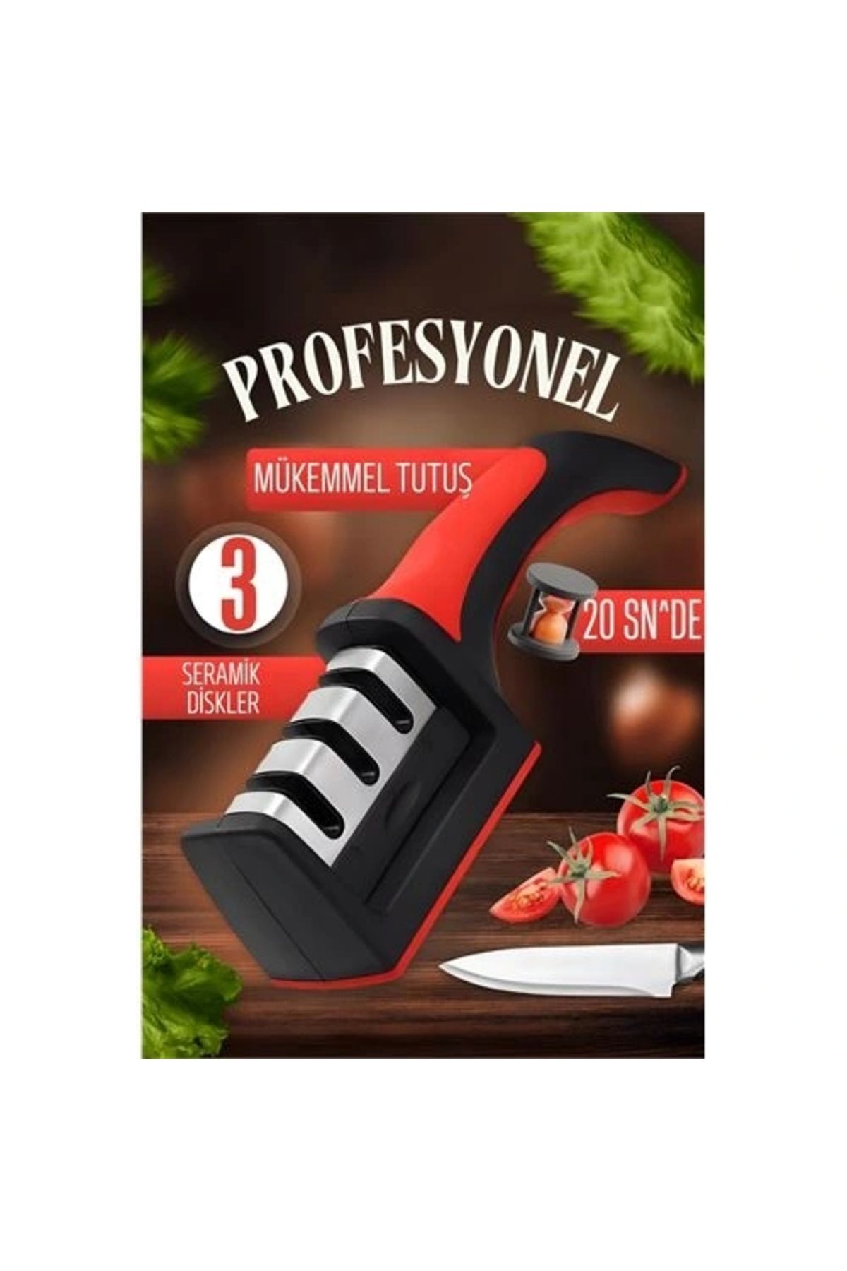OurStyles Seramik Tungsten Bıçak Bileyici Profesyonel