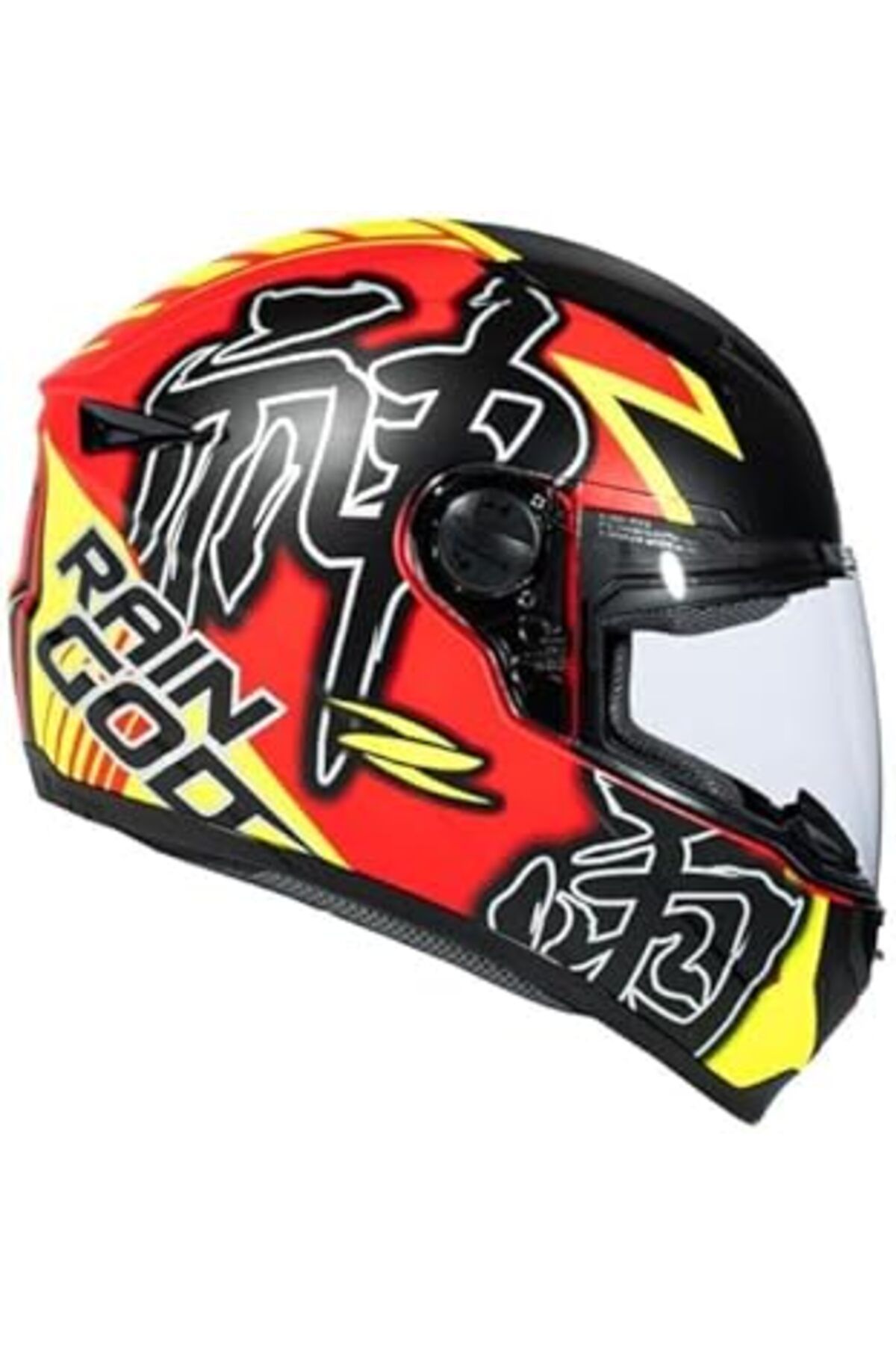 NETWORK ART ZEUS ZS-811A AL31 Motosiklet Kaskı Kapalı Kask Matt Red Fluo Yellow XL