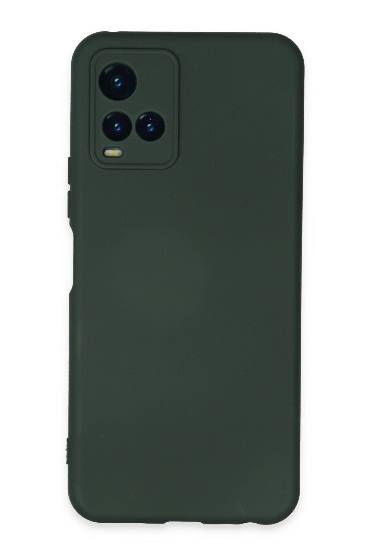 cepmoda Vivo Y21 Uyumlu Telefon Kılıfı - Lansman, iÇi Süet/Kadife, Soft - KOYU YEŞİL