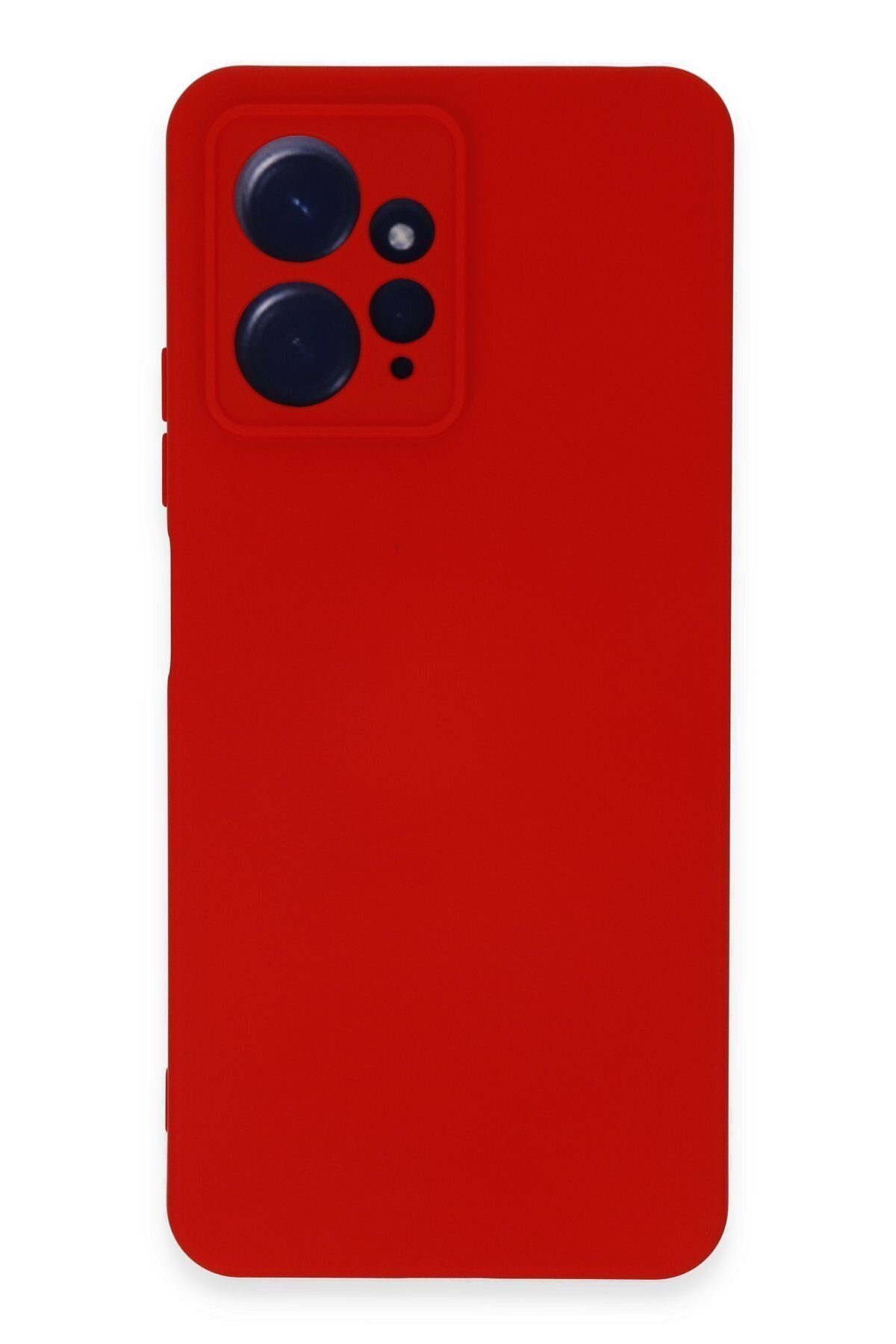 cepmoda Xiaomi Redmi Note 12 4G Telefon Kılıfı - Lansman, iÇi Süet/Kadife, Soft v2 - KIRMIZI