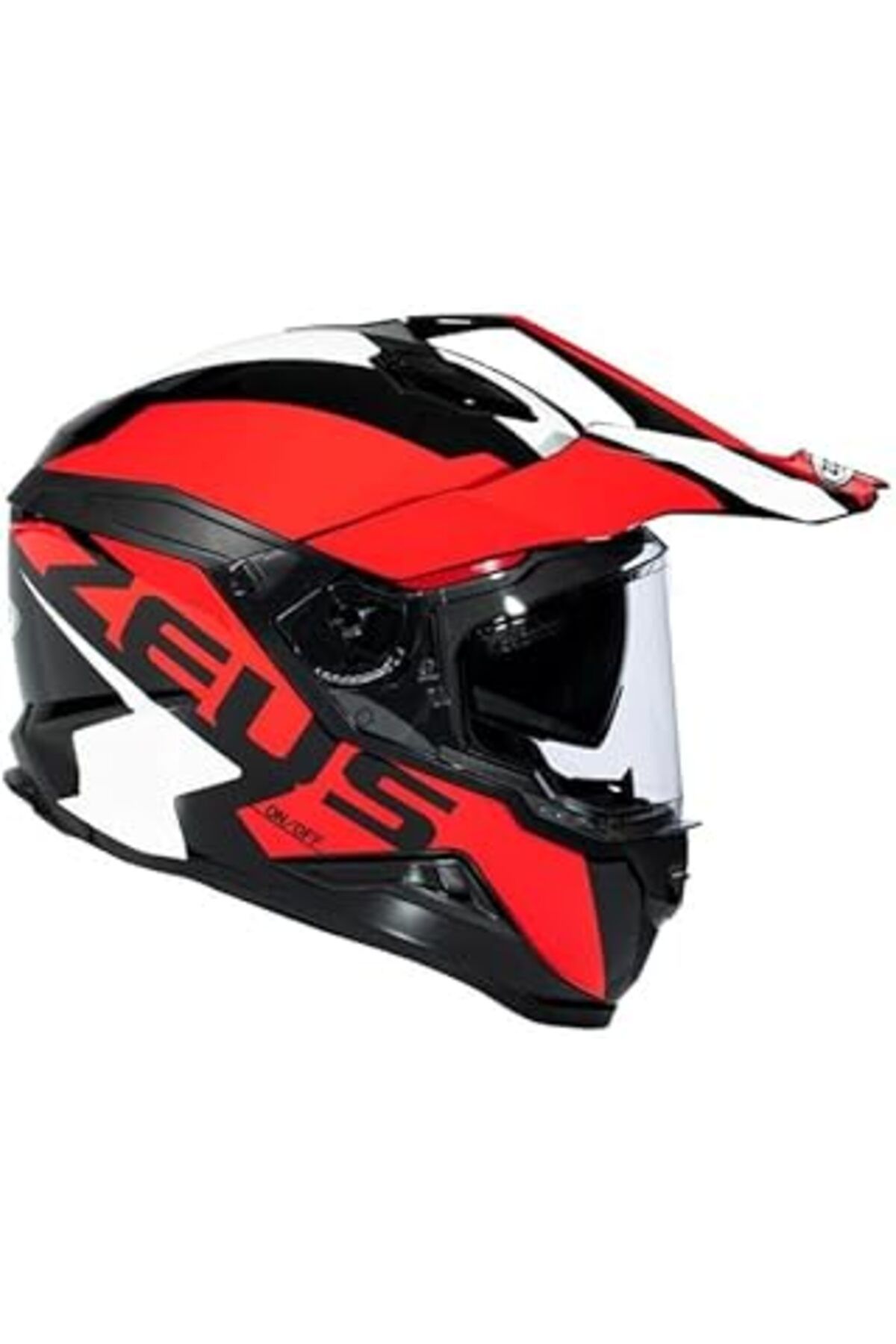 Mu Art Ahşap Zeus Zs-913 Bf8 Motosiklet Kaskı Solid Kapalı Kask Black Red L