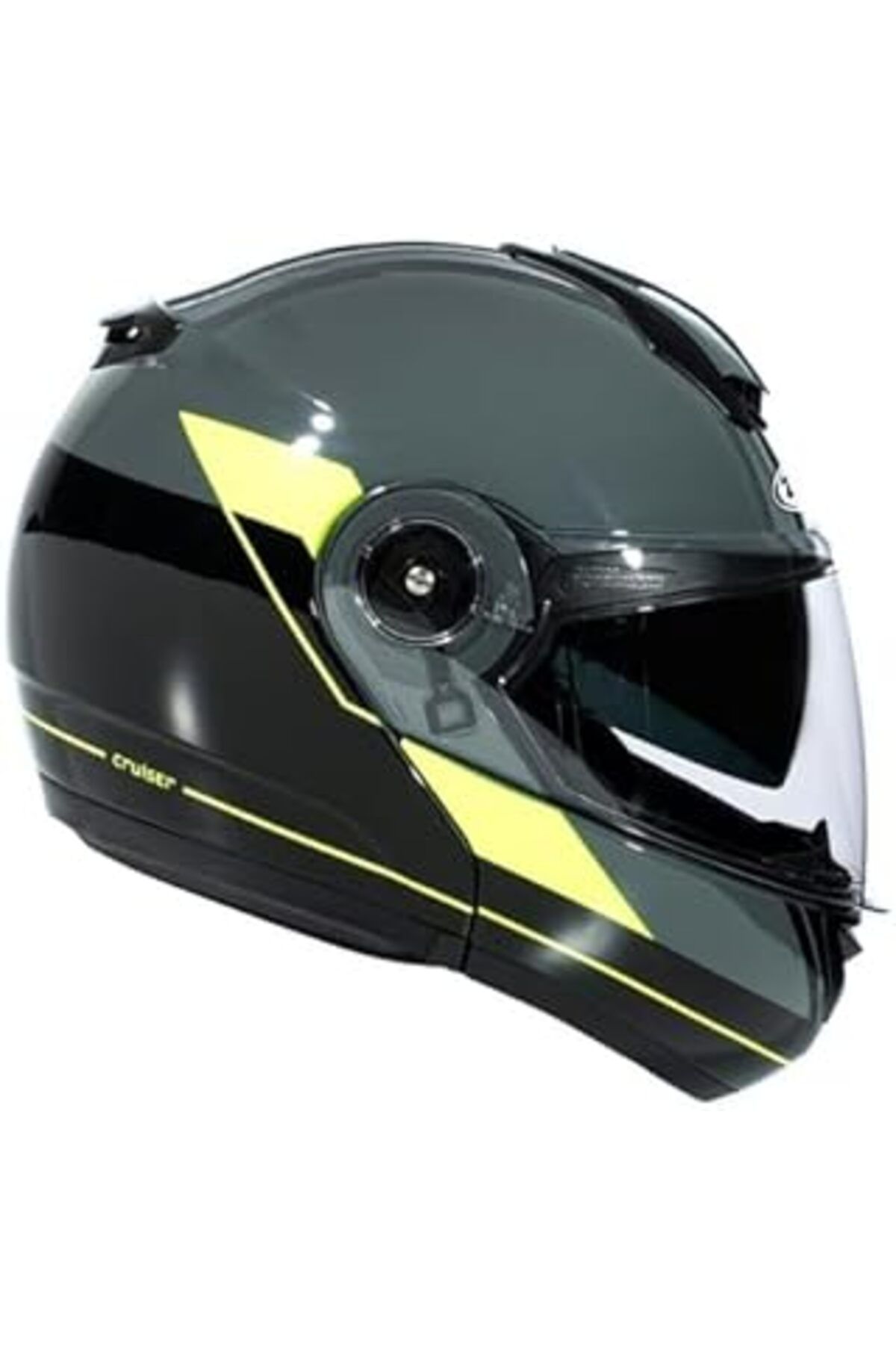 NETWORK ART ZEUS ZS-3050 BE7 Motosiklet Kaskı Çene Açılır Kask Grey Fluo Yellow M