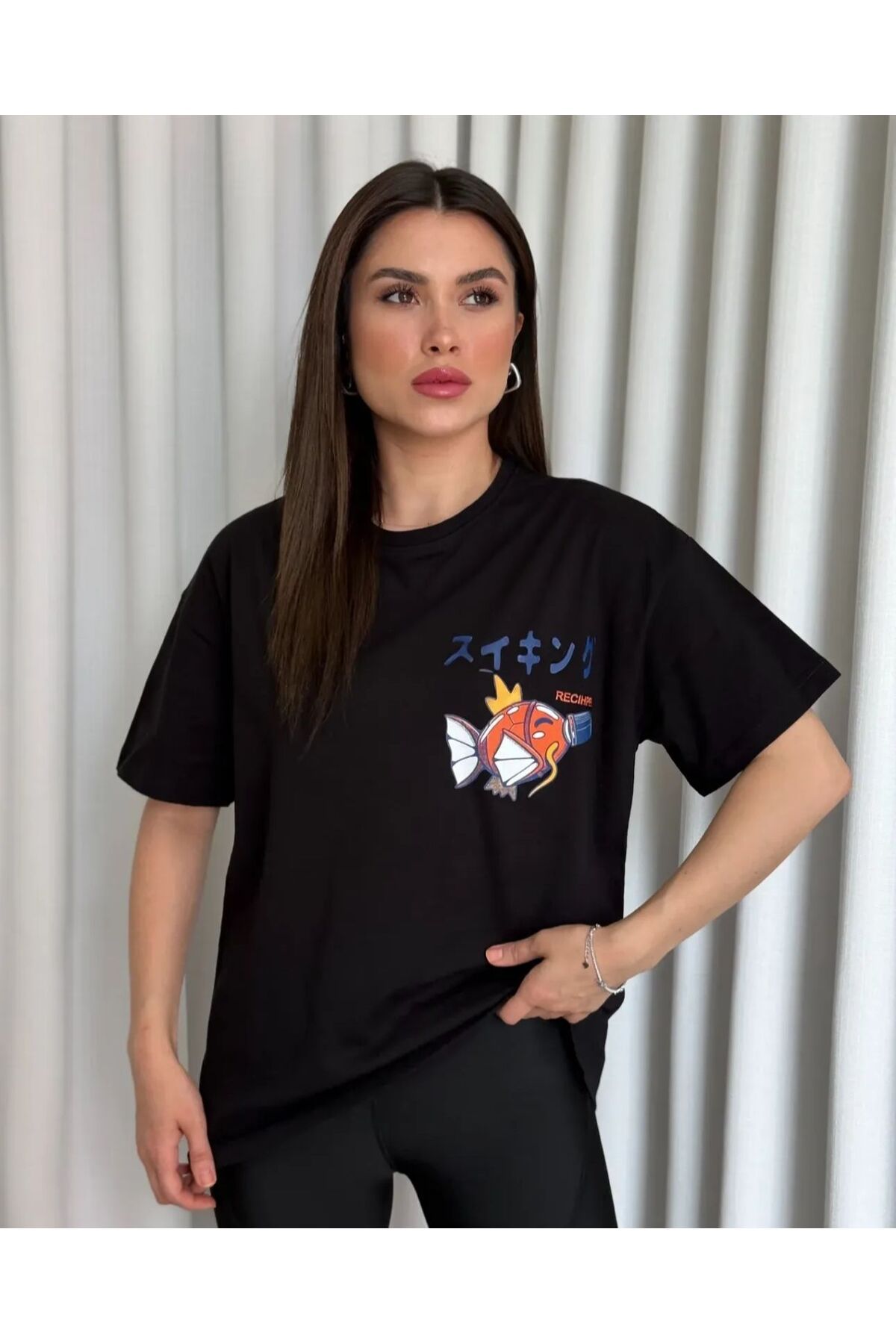 RENK RENK OUTLET YL71 KONNICHIWAI BALIK BSK TSHIRT