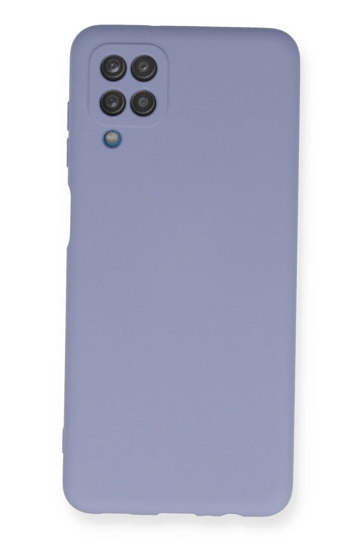 cepmoda Samsung Galaxy A12 / M12 Uyumlu Telefon Kılıfı - Lansman, iÇi Süet/Kadife, Soft - LİLA