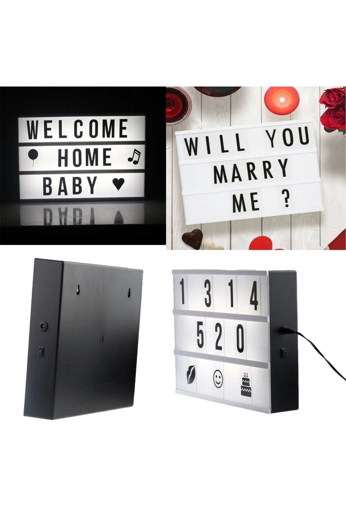 OurStyles A4 Led Işıklı Yazı Panosu Lightbox