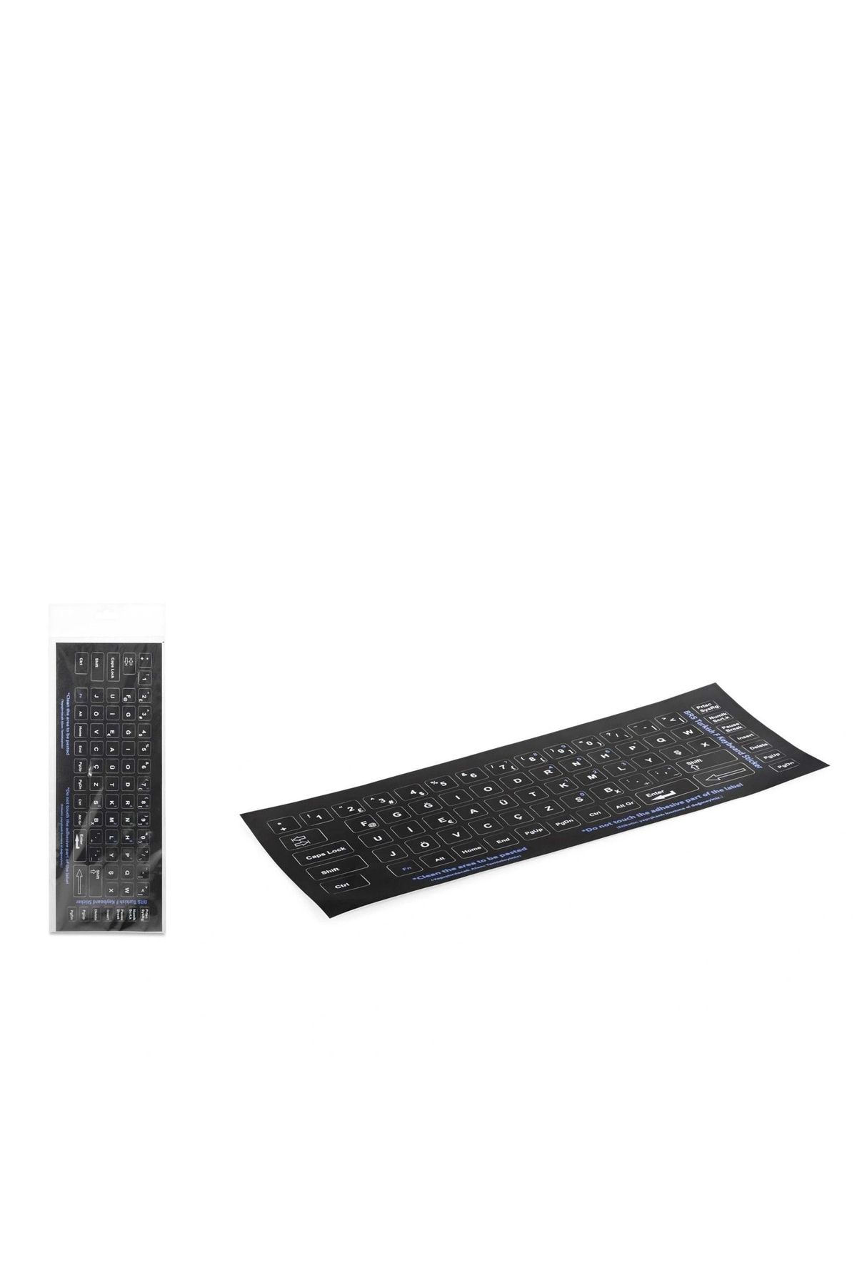 OurStyles Klavye Stıcker Tuş Takımı Türkçe F Siyah HDX8259