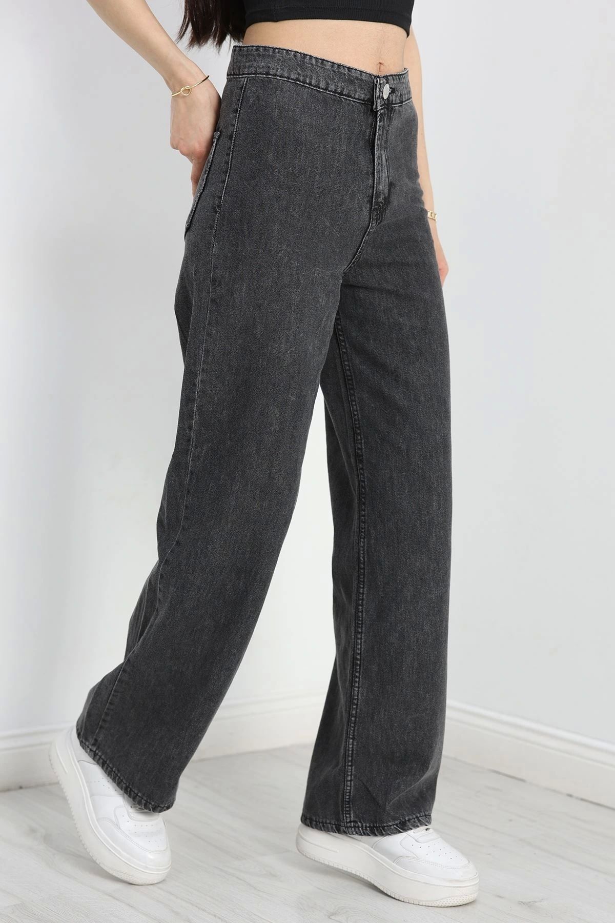 OurStyles Cepsiz Palazzo Kot Pantolon Füme2 - 40466.1431.