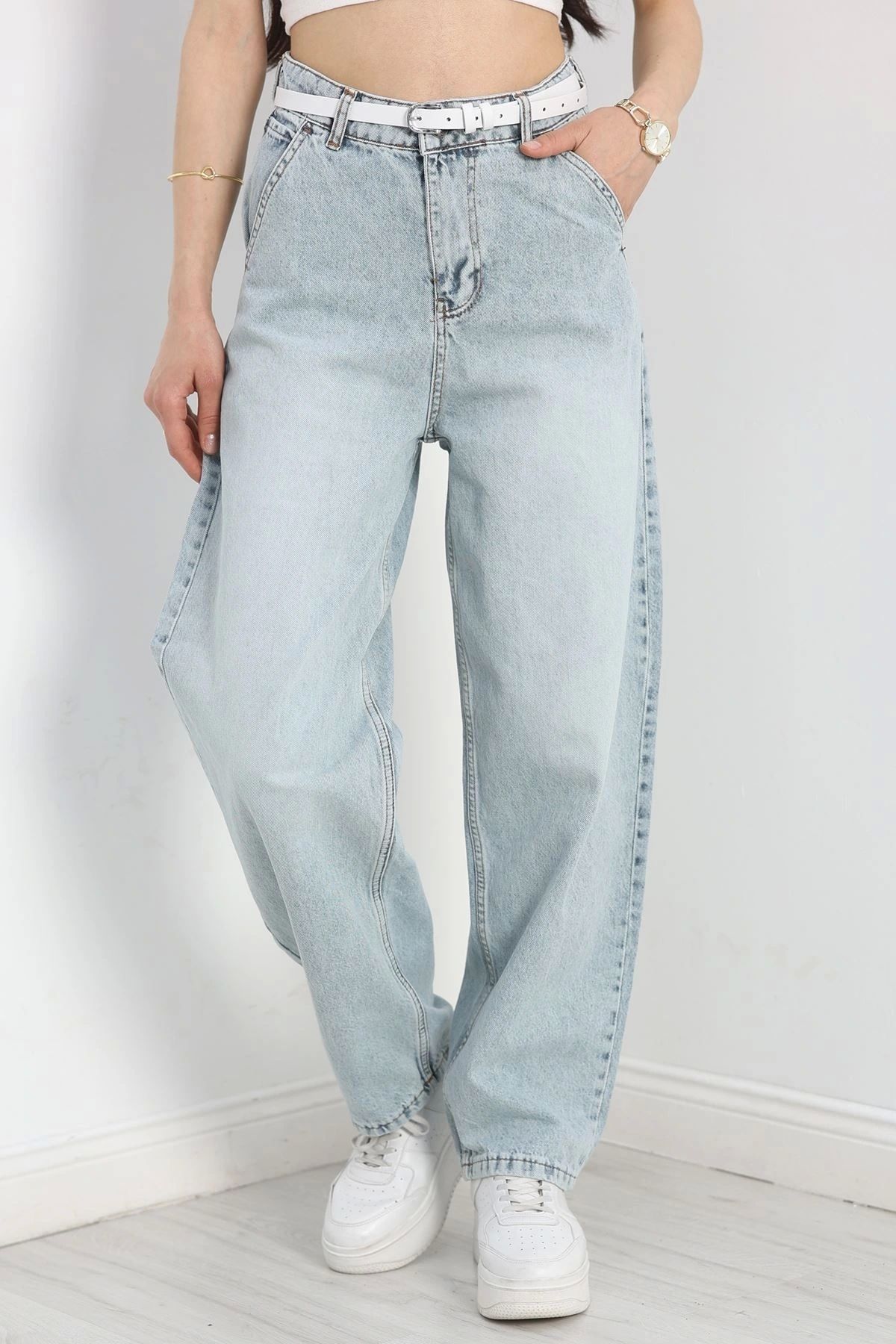 OurStyles Baggy Kot Pantolon Buzmavi1 - 30162.1921.