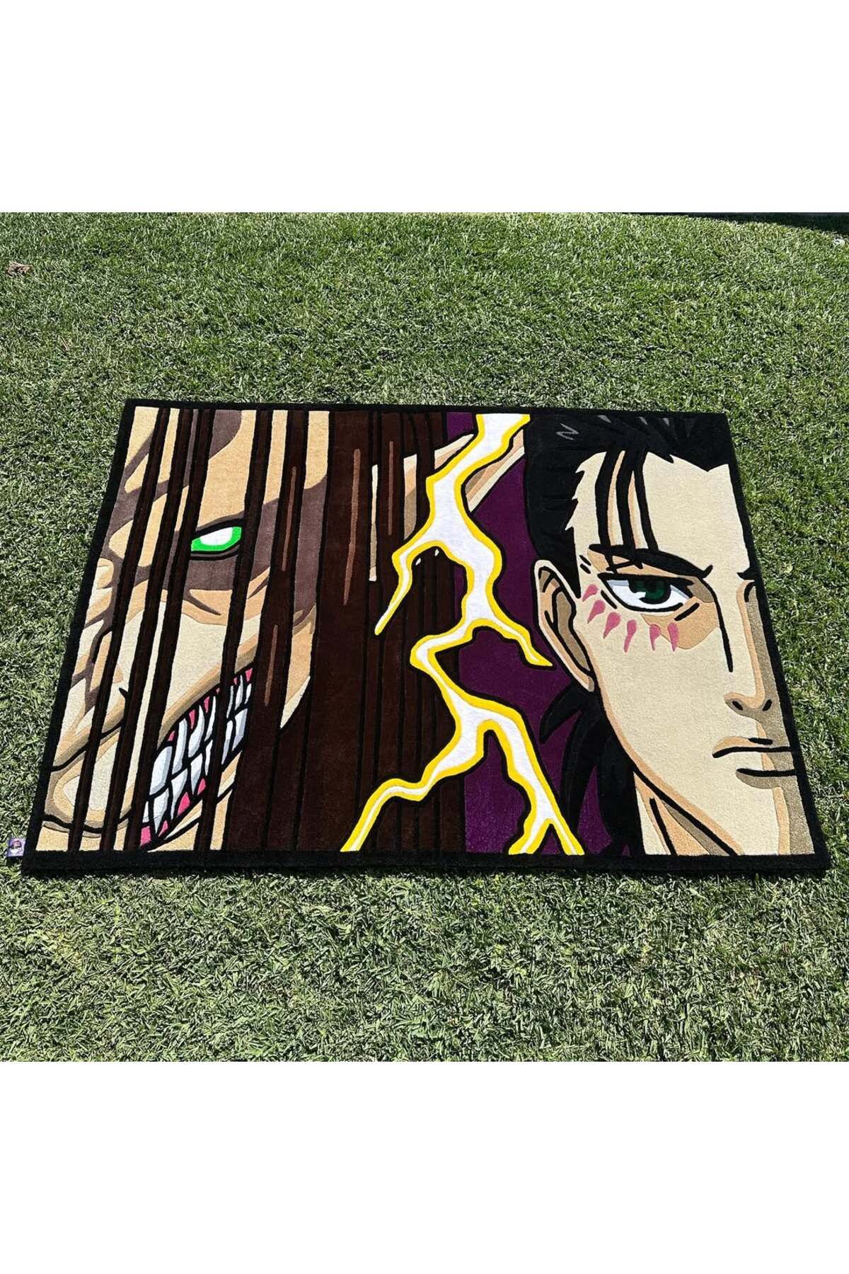 Juji Art Studio EREN X TITAN FORM - Özel Handmade Anime Tuft Halı