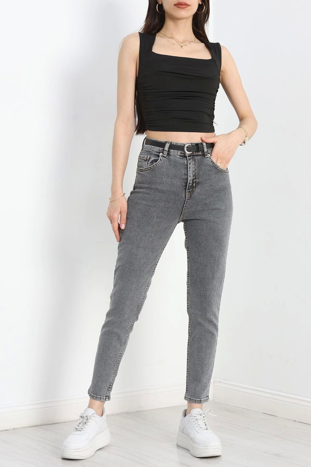 OurStyles Boyfriend Kot Pantolon Füme - 40746.1431.