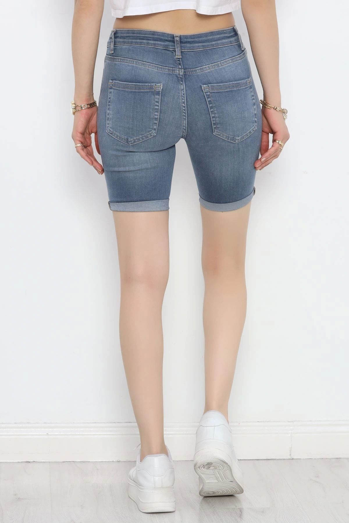OurStyles Kot Şort Açıkmavi - 30255.1904.