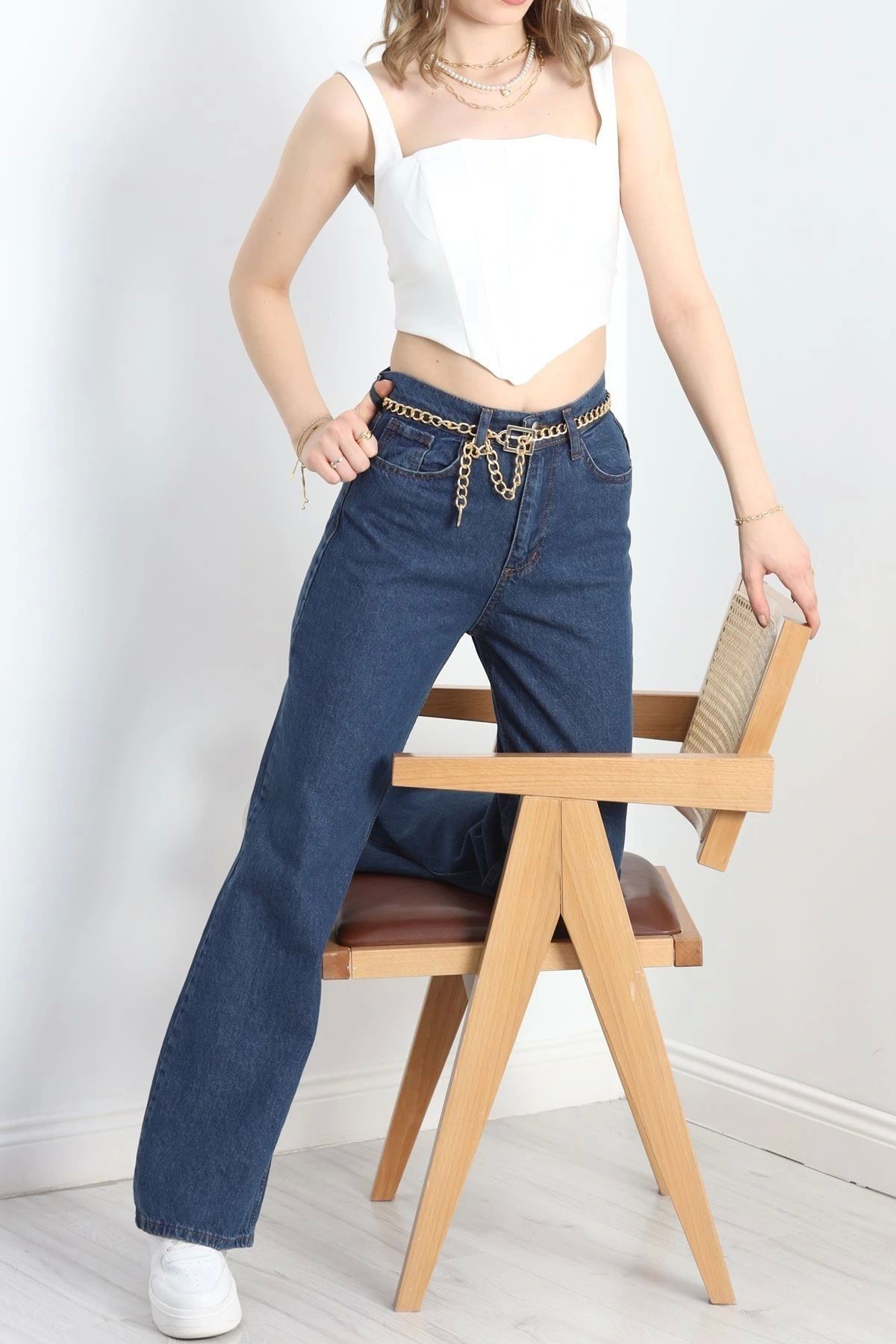 OurStyles Palazzo Kot Pantolon Koyumavi - 19617.925.