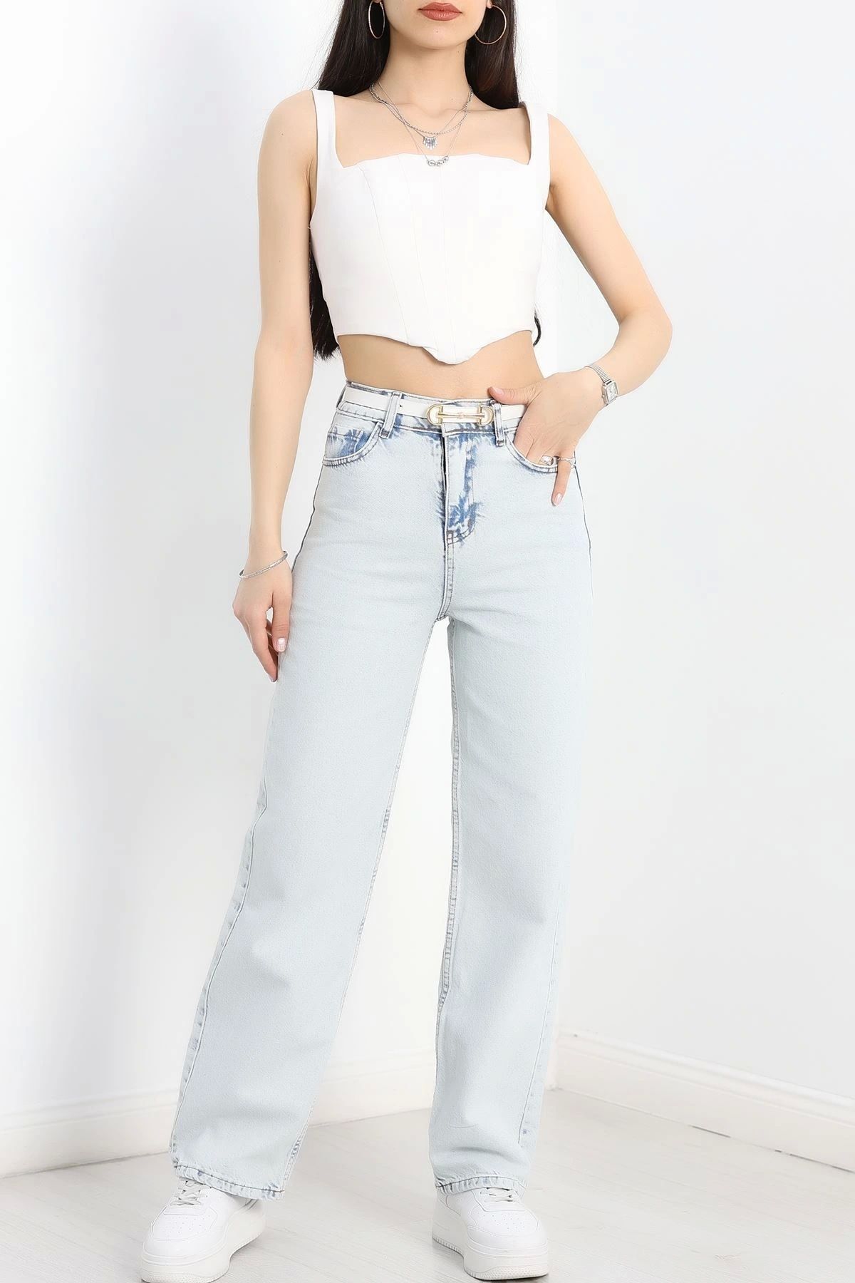 OurStyles Palazzo Kot Pantolon Buzmavi7 - 20431.1778.