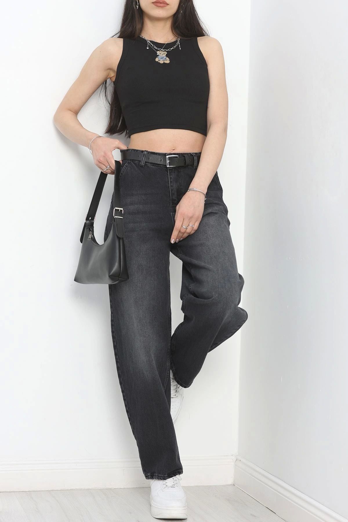 OurStyles Balon Paça Kot Pantolon Füme - 30189.1921.