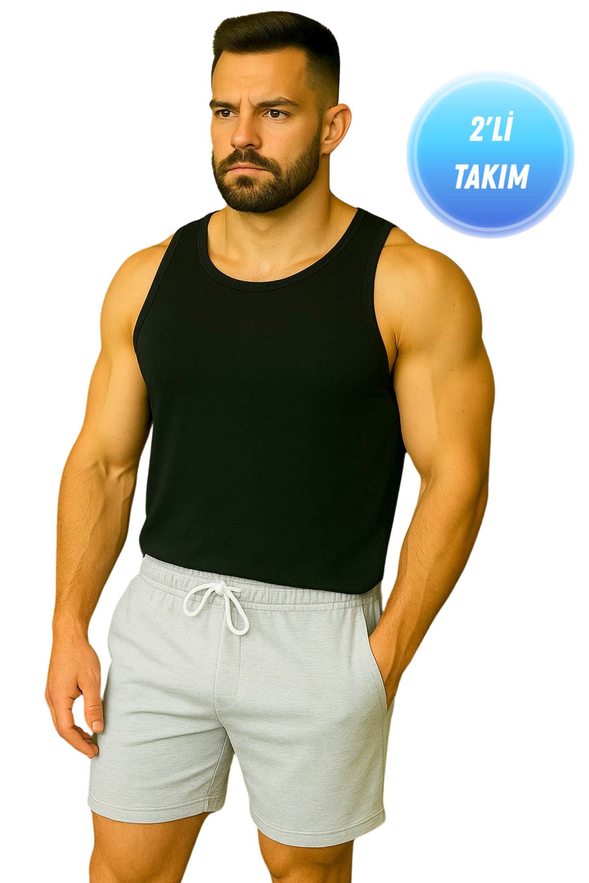 TREND ALİSSE Erkek Spor Alt Üst Takım - Spor Atlet ve Şort
