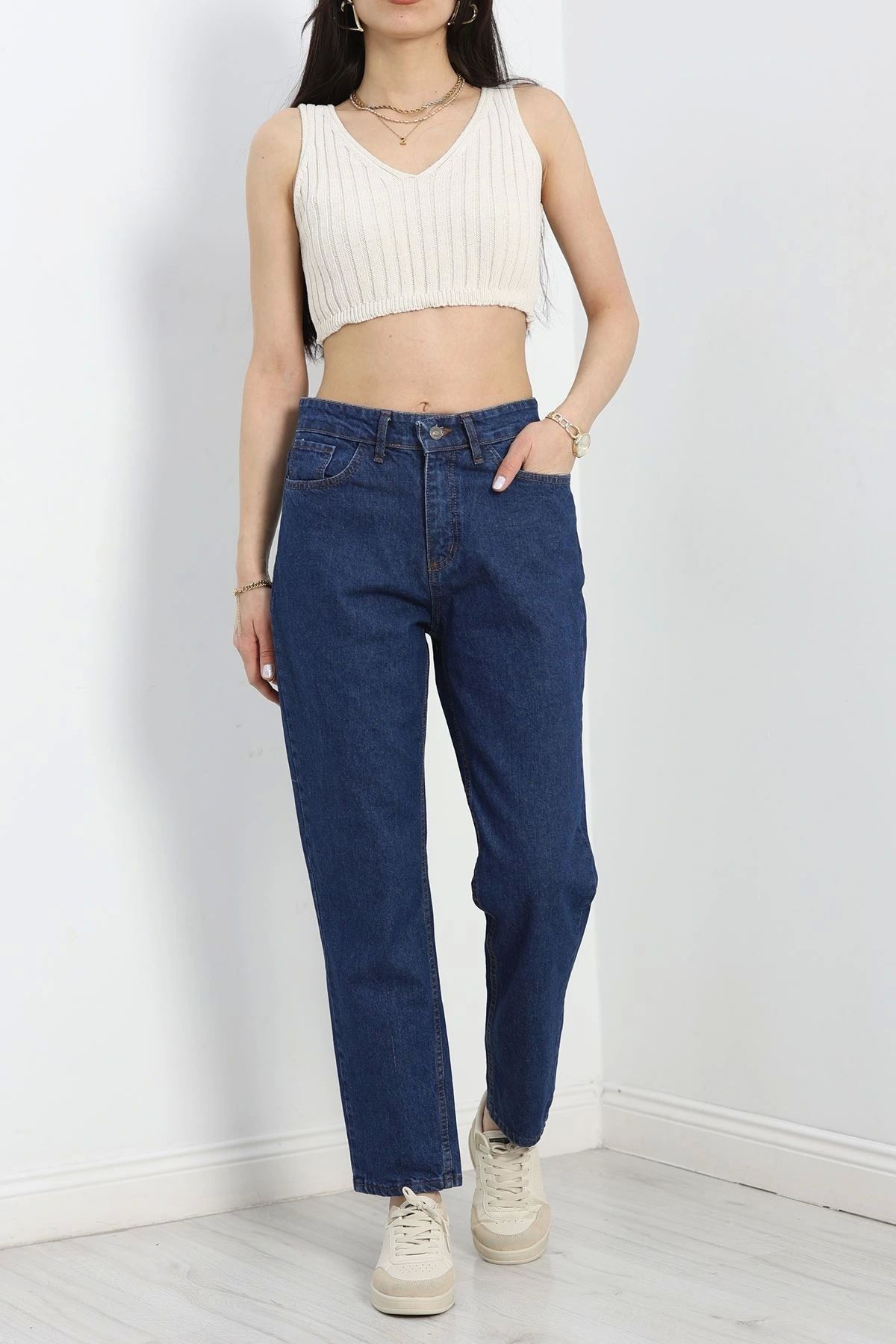 OurStyles Boyfriend Kot Pantolon Koyumavi1 - 19682.1778.