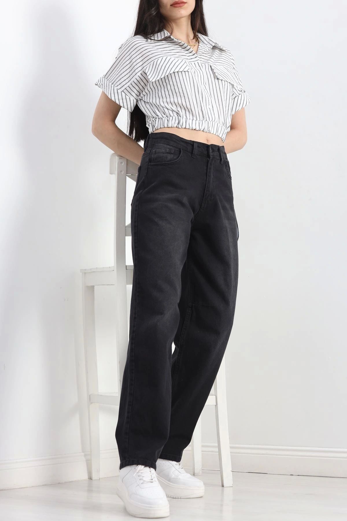 OurStyles Baggy Kot Pantolon Füme - 19731.925.